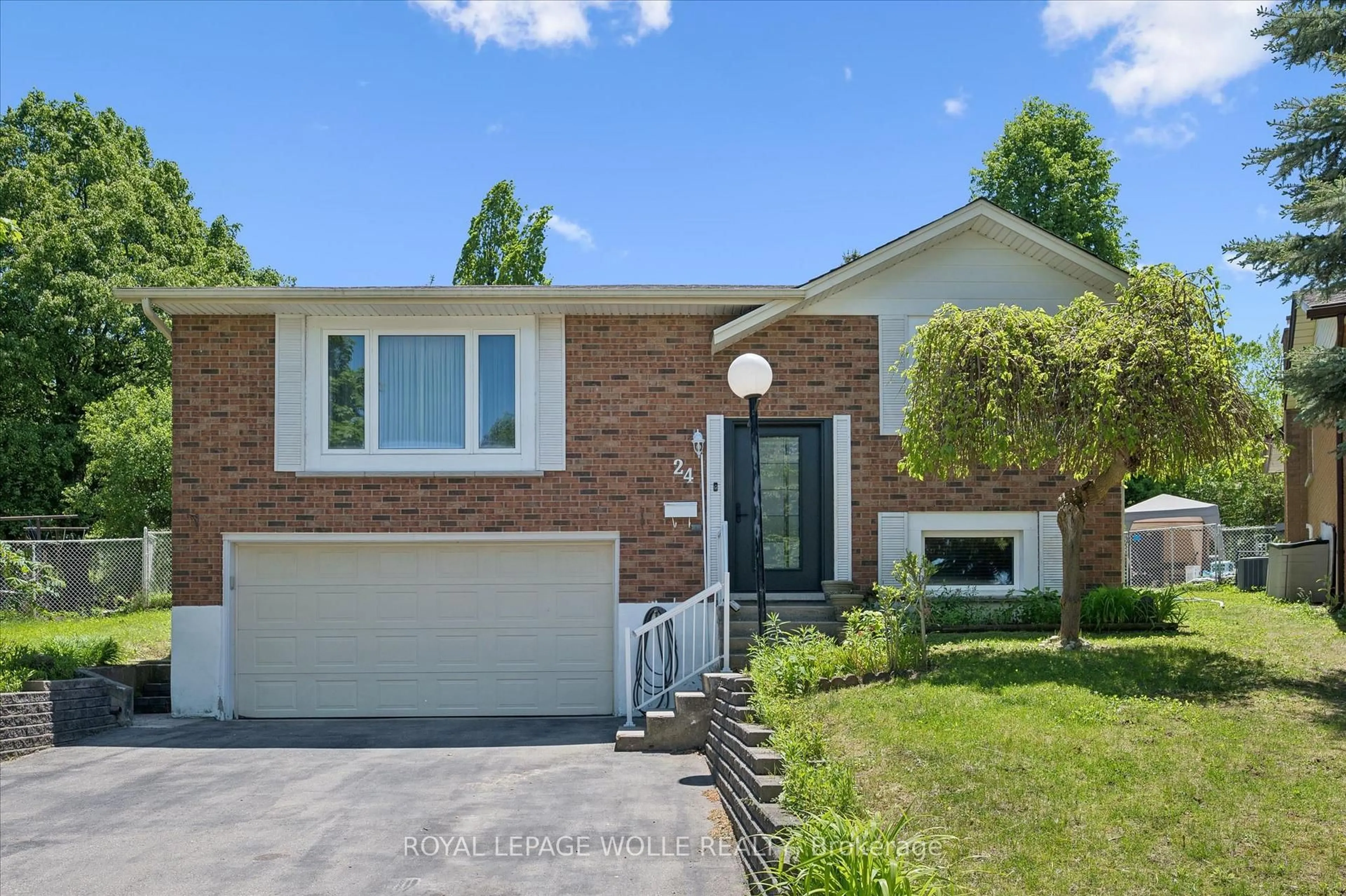 Home with brick exterior material, street for 24 Devonglen Crt, Kitchener Ontario N2E 2A8