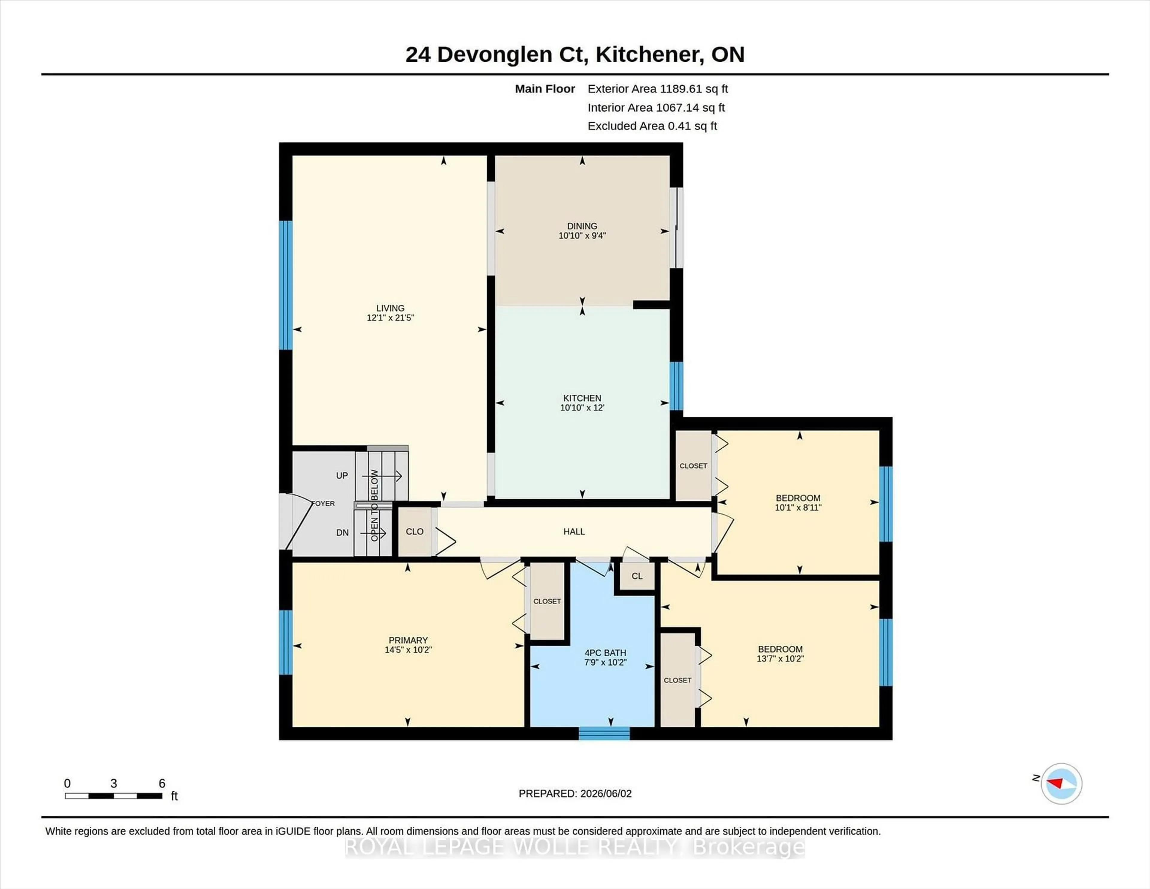 Floor plan for 24 Devonglen Crt, Kitchener Ontario N2E 2A8