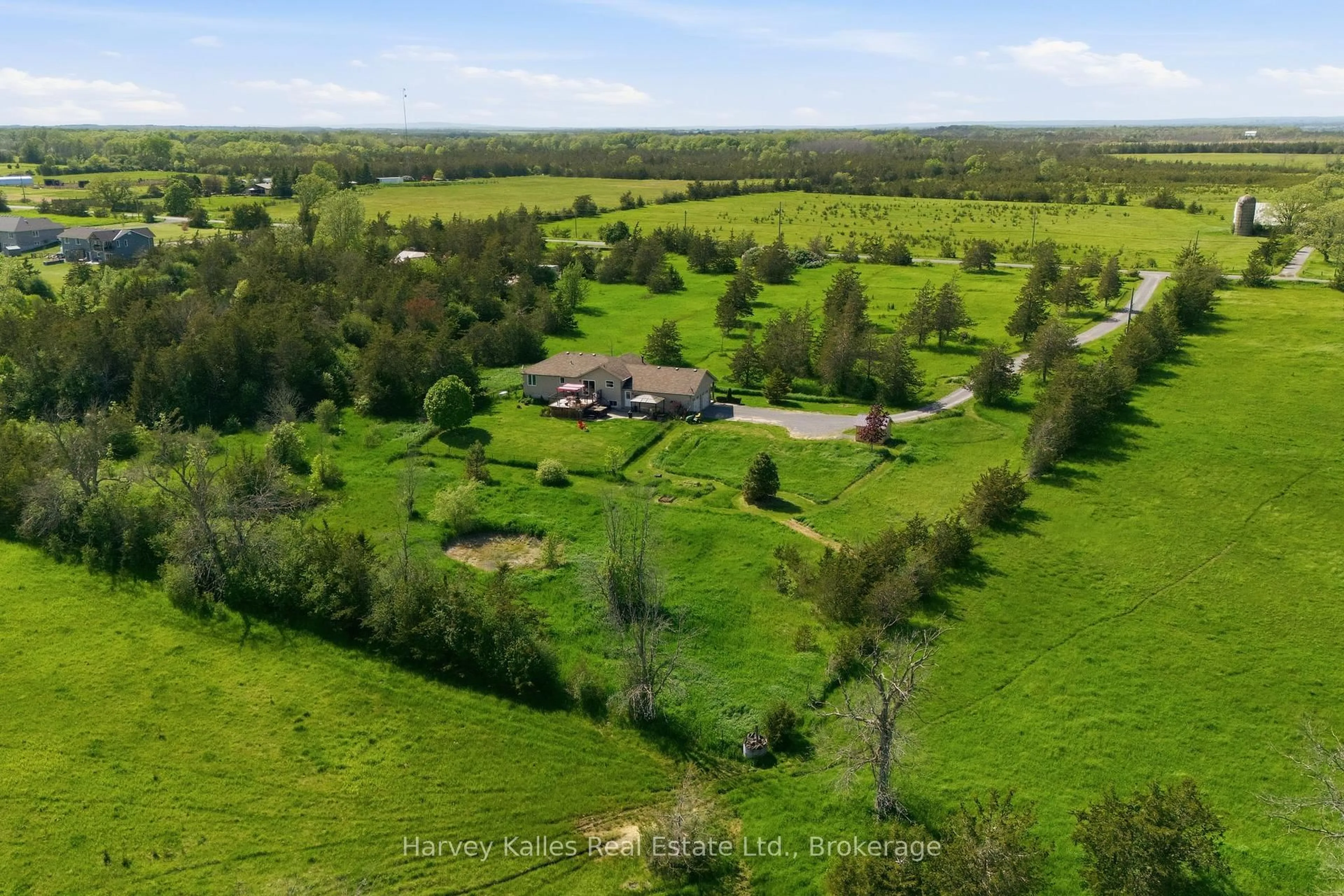 A pic from outside/outdoor area/front of a property/back of a property/a pic from drone, forest/trees view for 196 Jericho Rd, Prince Edward County Ontario K0K 1W0