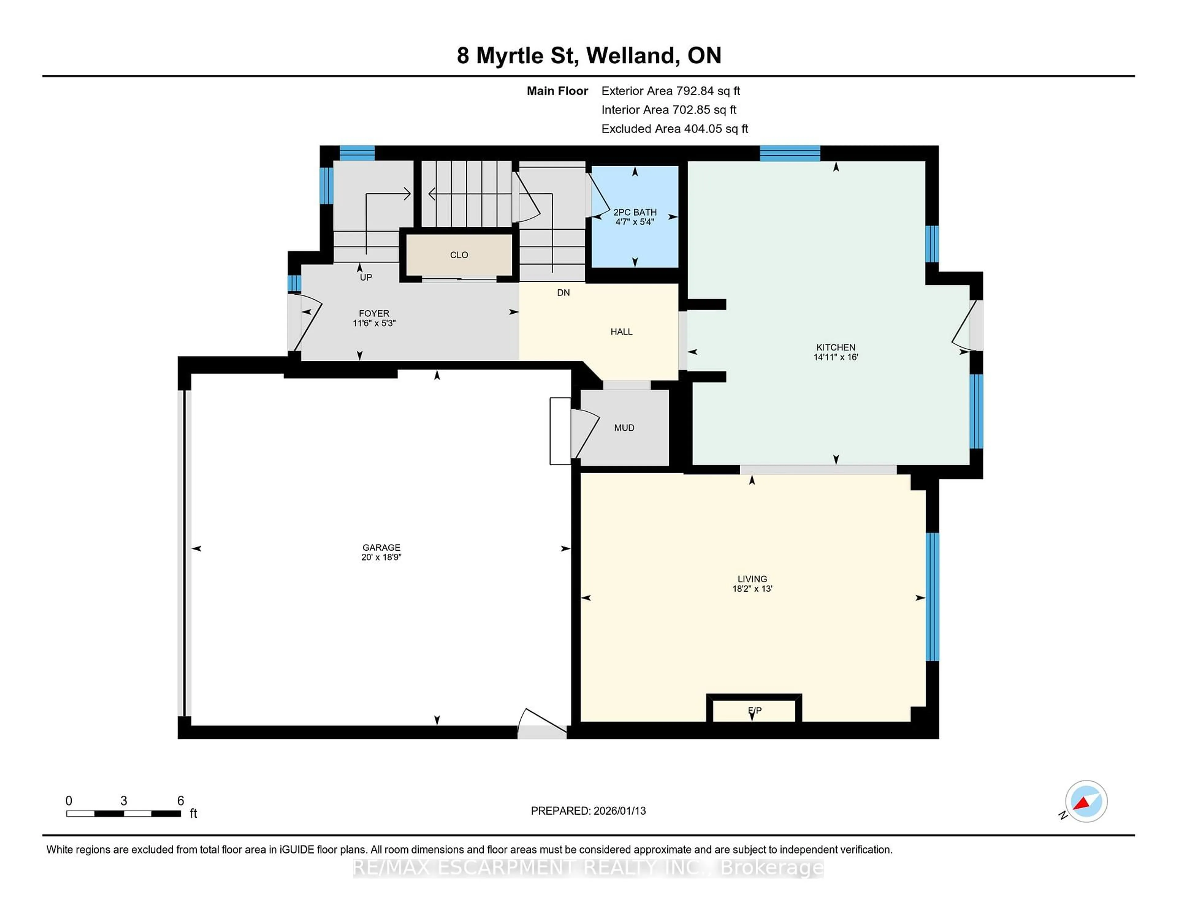 Floor plan for 8 MYRTLE St, Pelham Ontario L0S 1E6