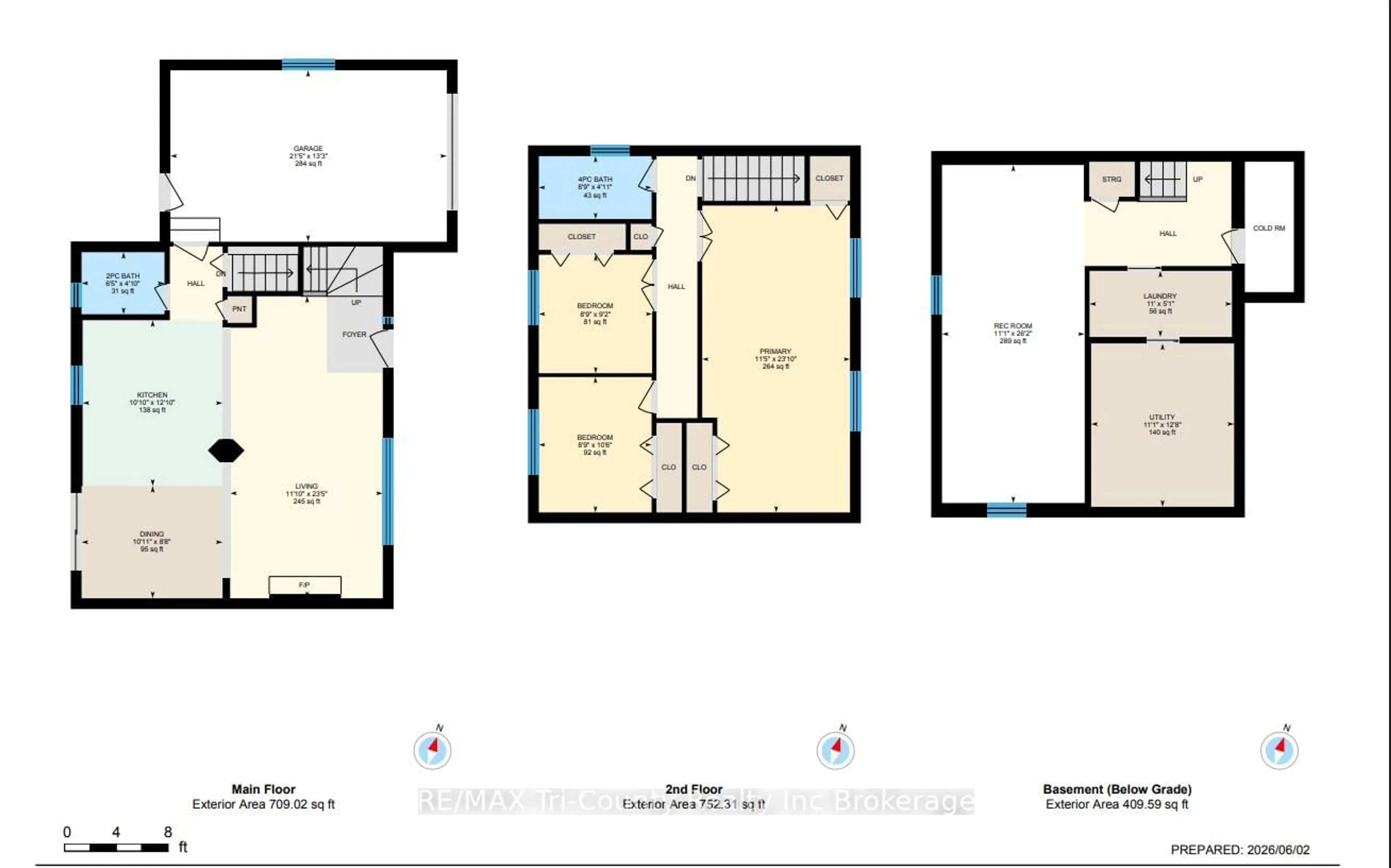 Floor plan for 11 Adams Ave, Tillsonburg Ontario N4G 4X3