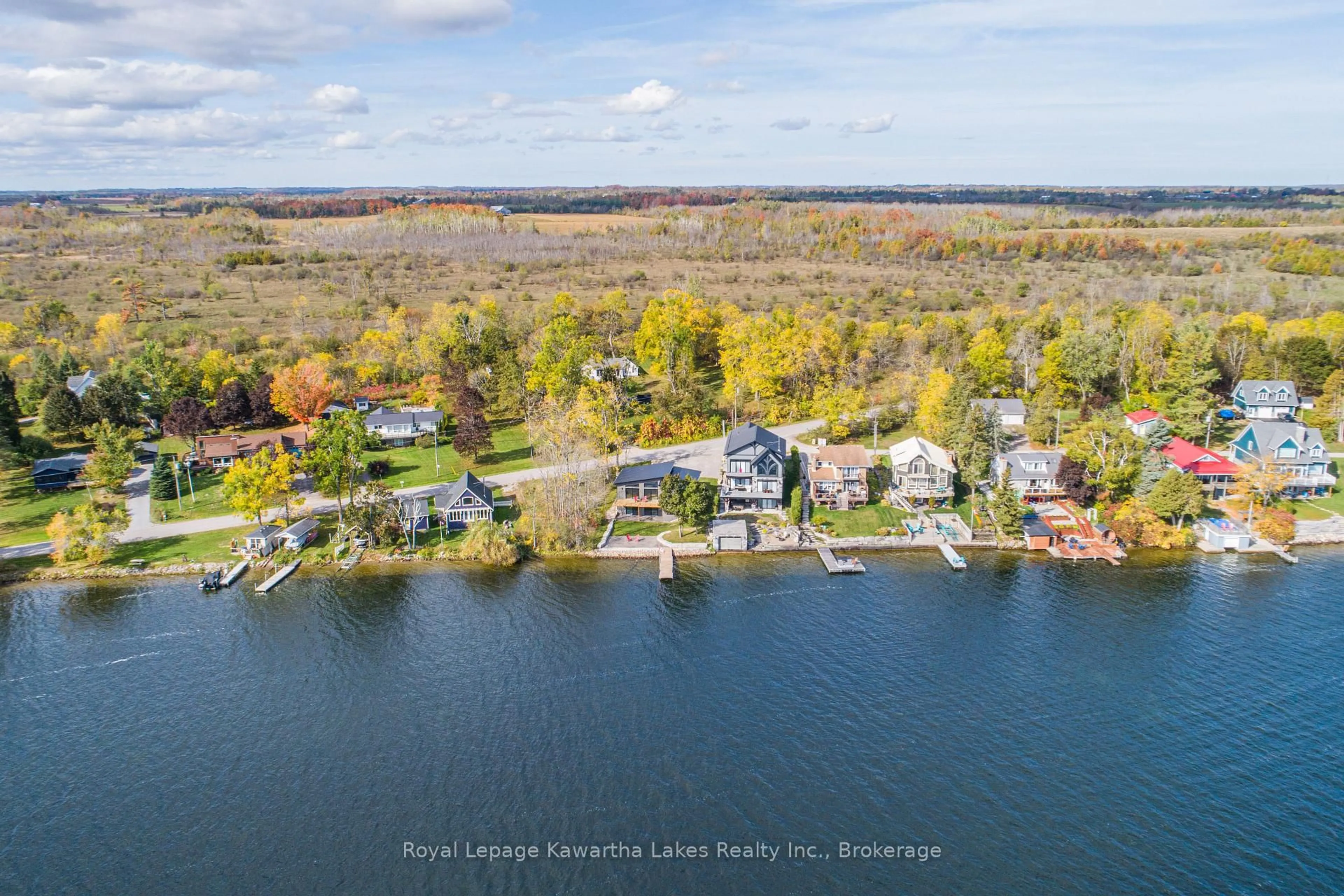 A pic from outside/outdoor area/front of a property/back of a property/a pic from drone, water/lake/river/ocean view for 532 Long Beach Rd, Kawartha Lakes Ontario K0M 1G0