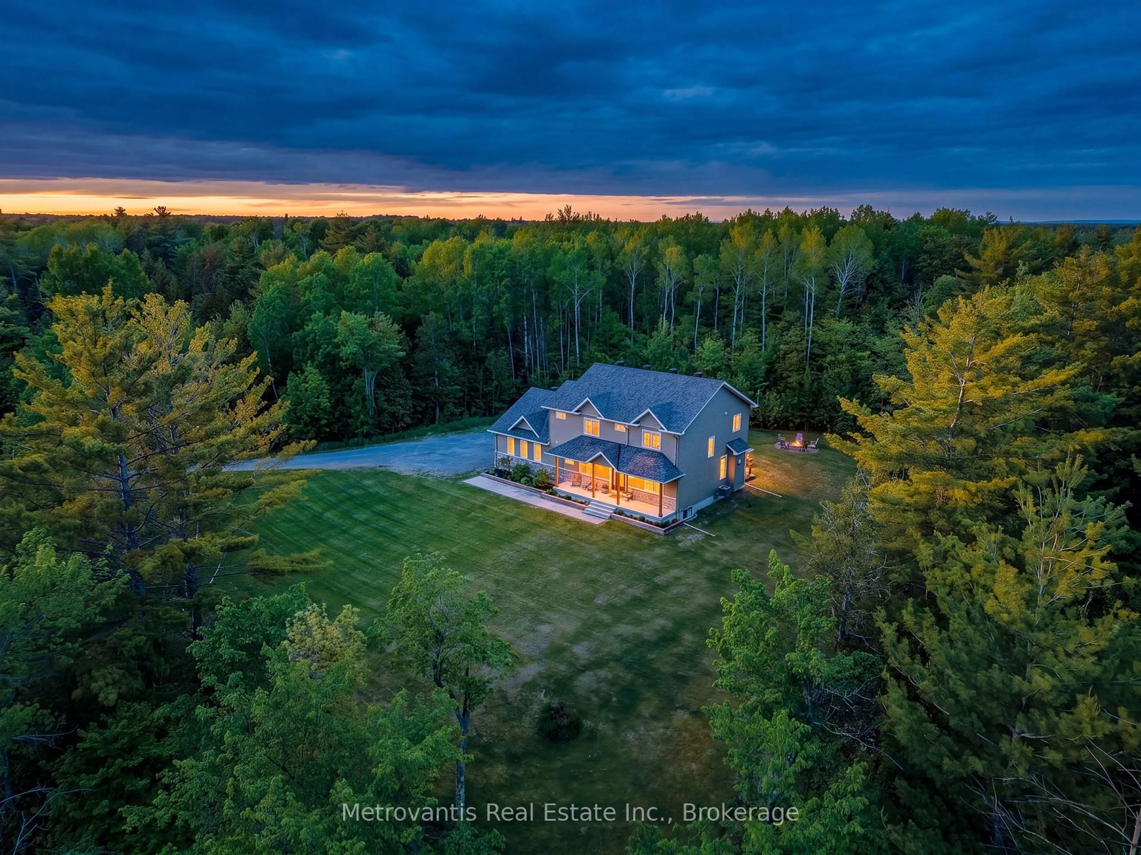 A pic from outside/outdoor area/front of a property/back of a property/a pic from drone, water/lake/river/ocean view for 1384 Robertson Line, Arnprior Ontario K7S 3G9