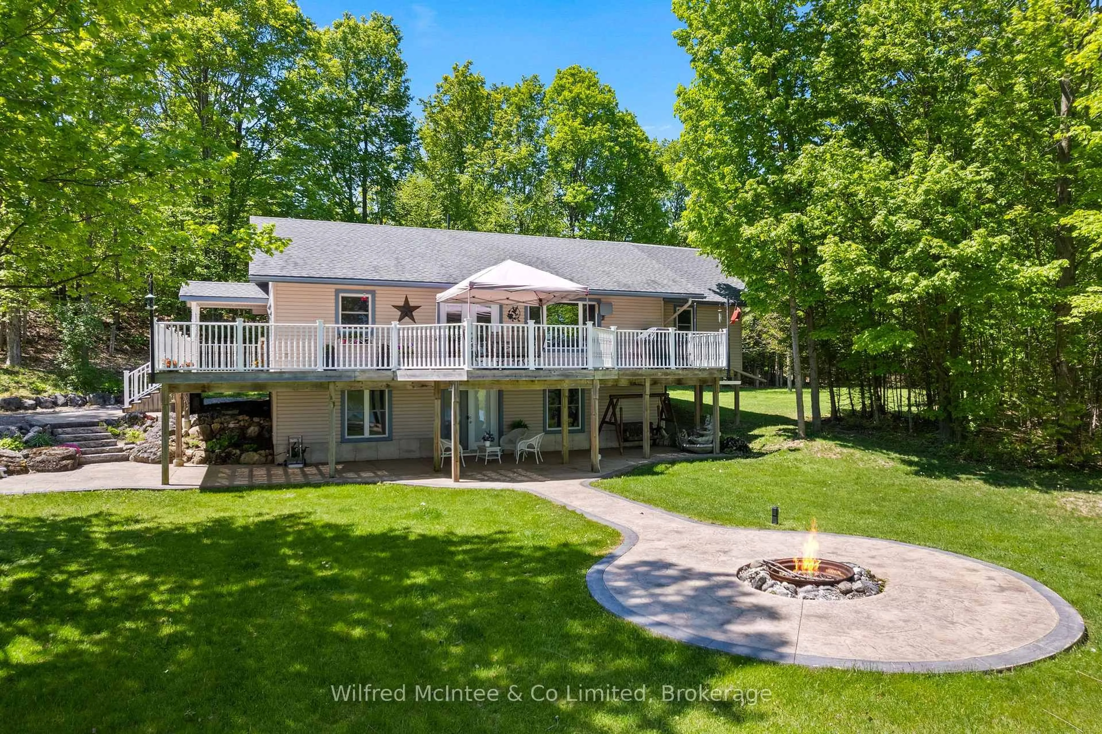 A pic from outside/outdoor area/front of a property/back of a property/a pic from drone, water/lake/river/ocean view for 622829 Moto Park Rd, Chatsworth Ontario N0H 1G0