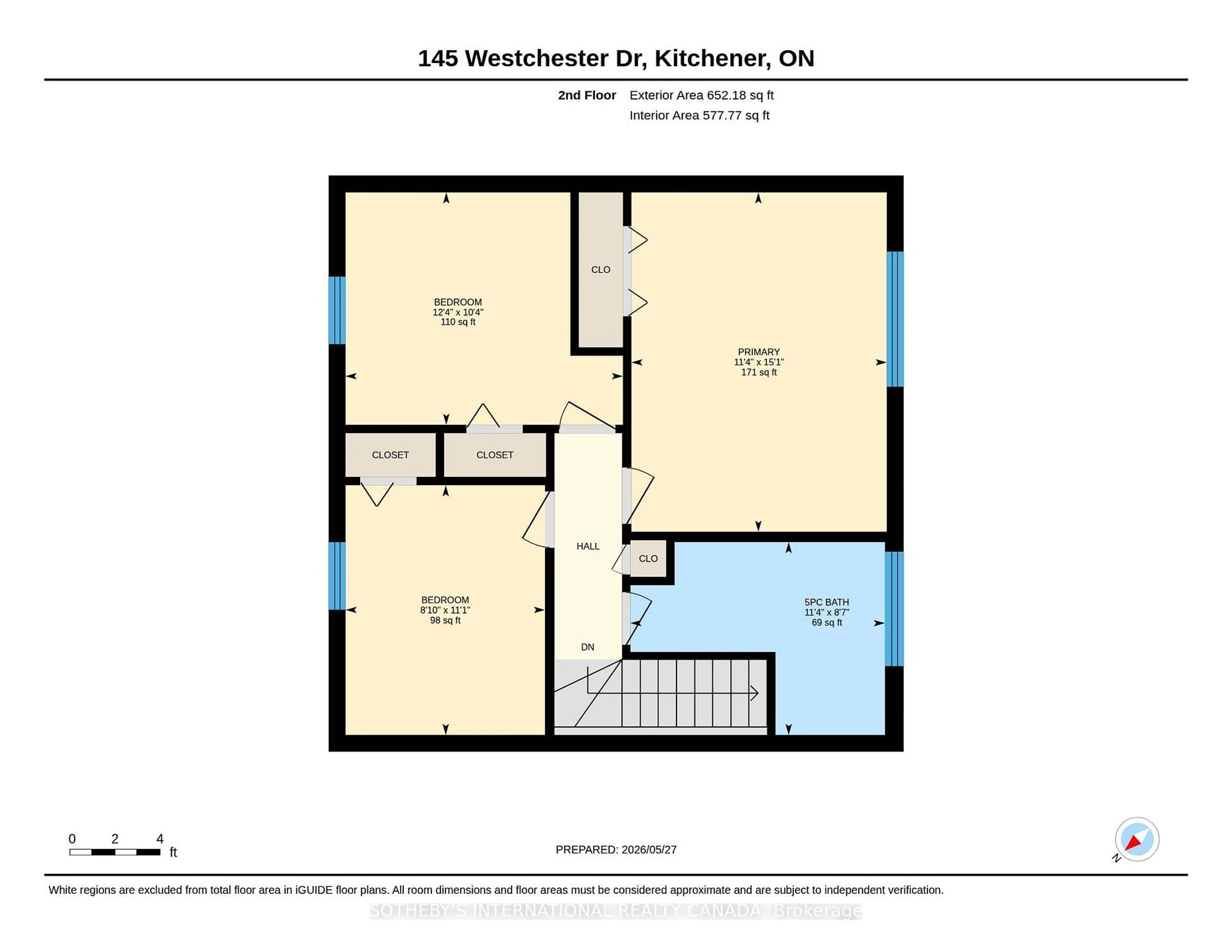 Floor plan for 145 Westchester Dr, Kitchener Ontario N2B 3L6