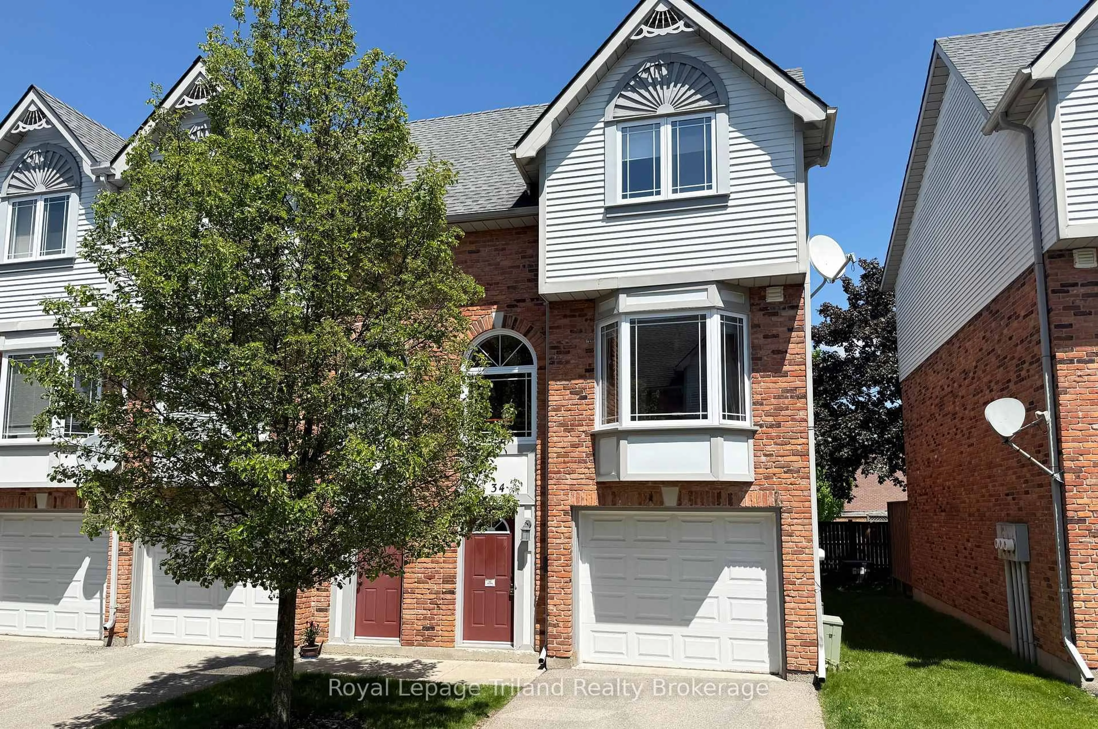 Home with brick exterior material, street for 46 Conestoga Rd #34, Woodstock Ontario N4T 1S4