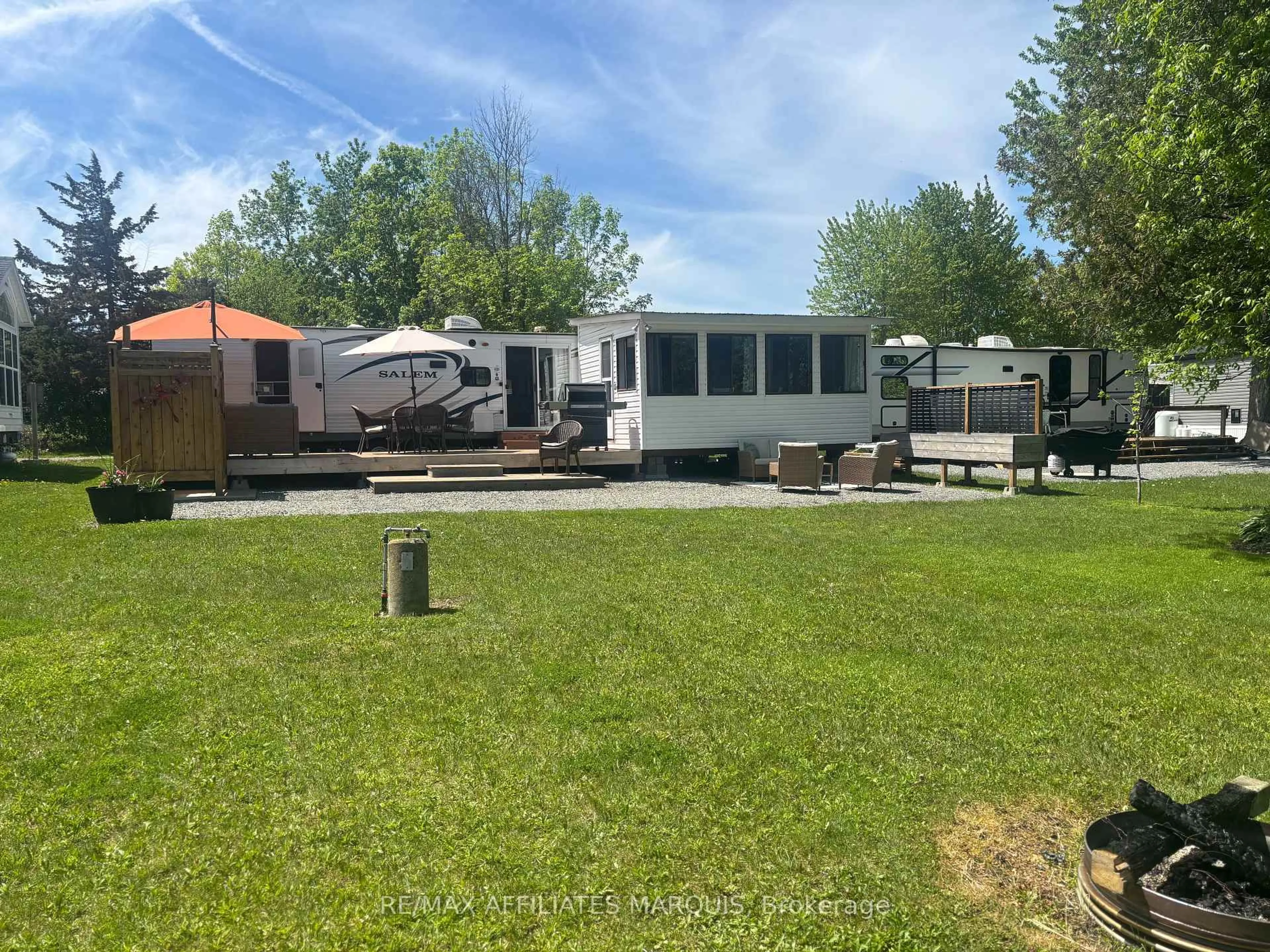 A pic from outside/outdoor area/front of a property/back of a property/a pic from drone, unknown for #66 R48 Private, Rideau Lakes Ontario K0G 1V0