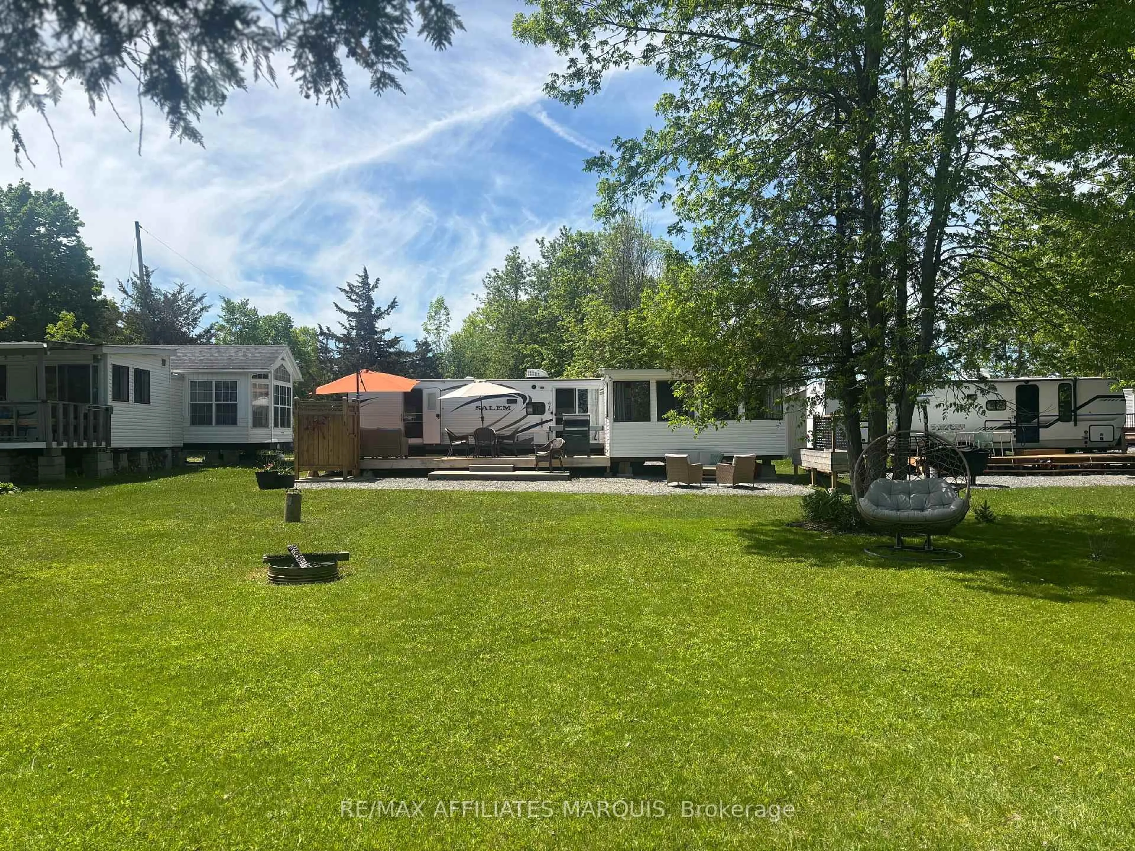 A pic from outside/outdoor area/front of a property/back of a property/a pic from drone, unknown for #66 R48 Private, Rideau Lakes Ontario K0G 1V0