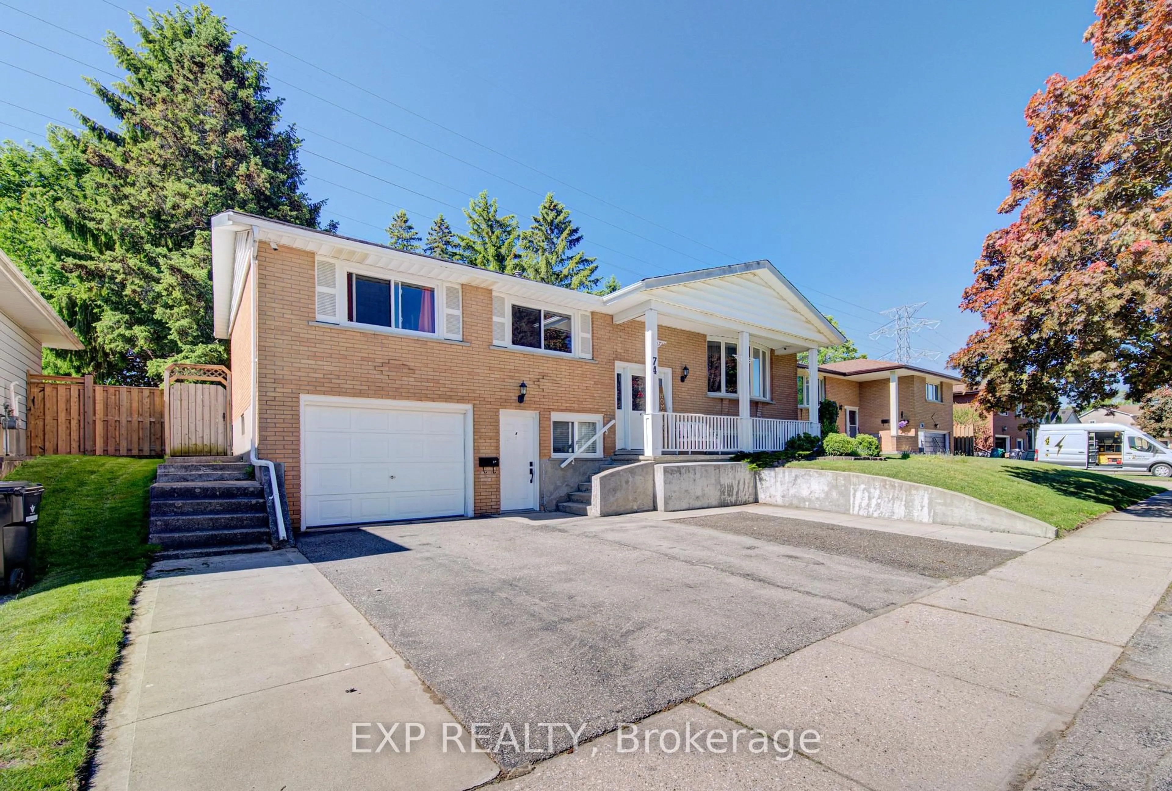 A pic from outside/outdoor area/front of a property/back of a property/a pic from drone, street for 74 Glen Park Cres, Kitchener Ontario N2N 1G2