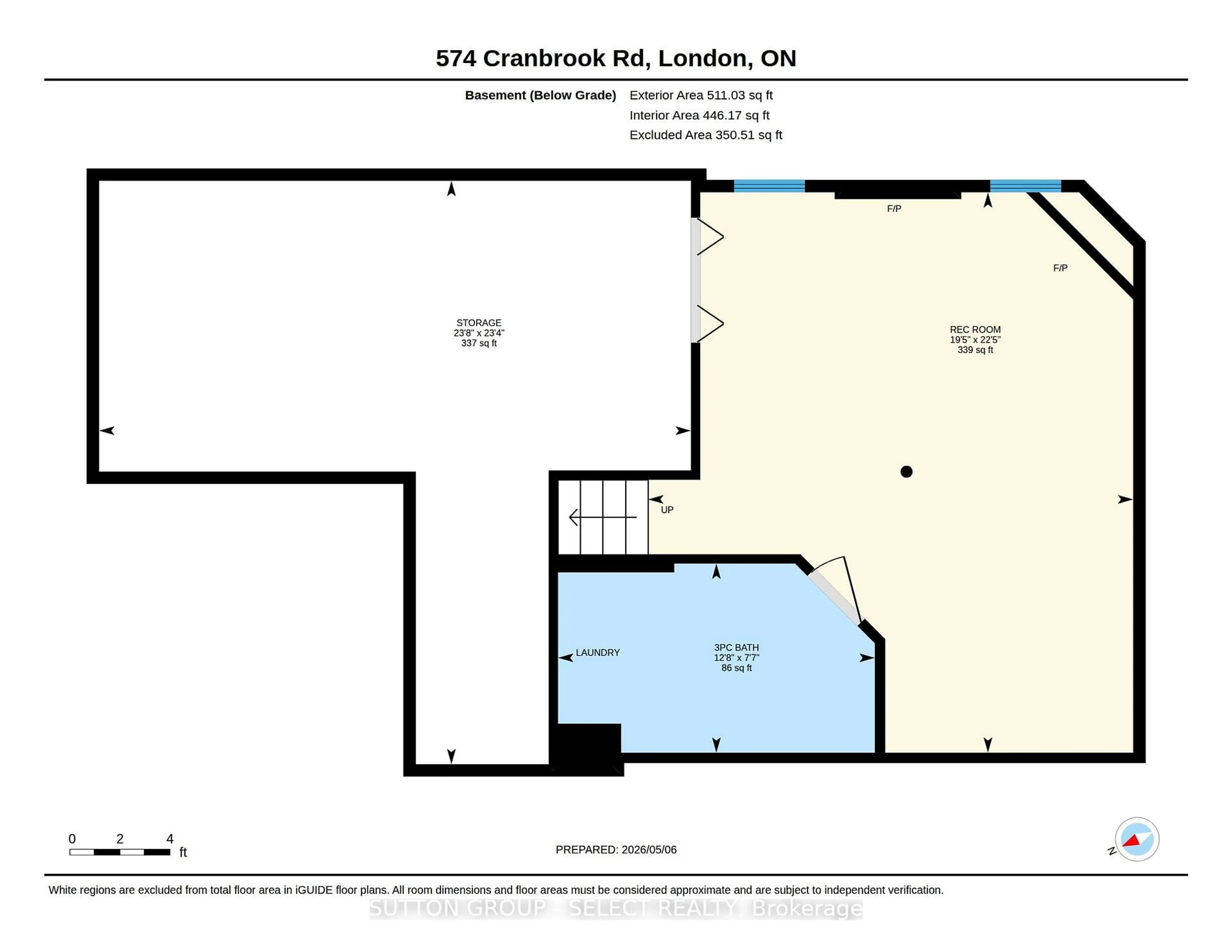 Floor plan for 574 Cranbrook Rd, London South Ontario N6K 1W5