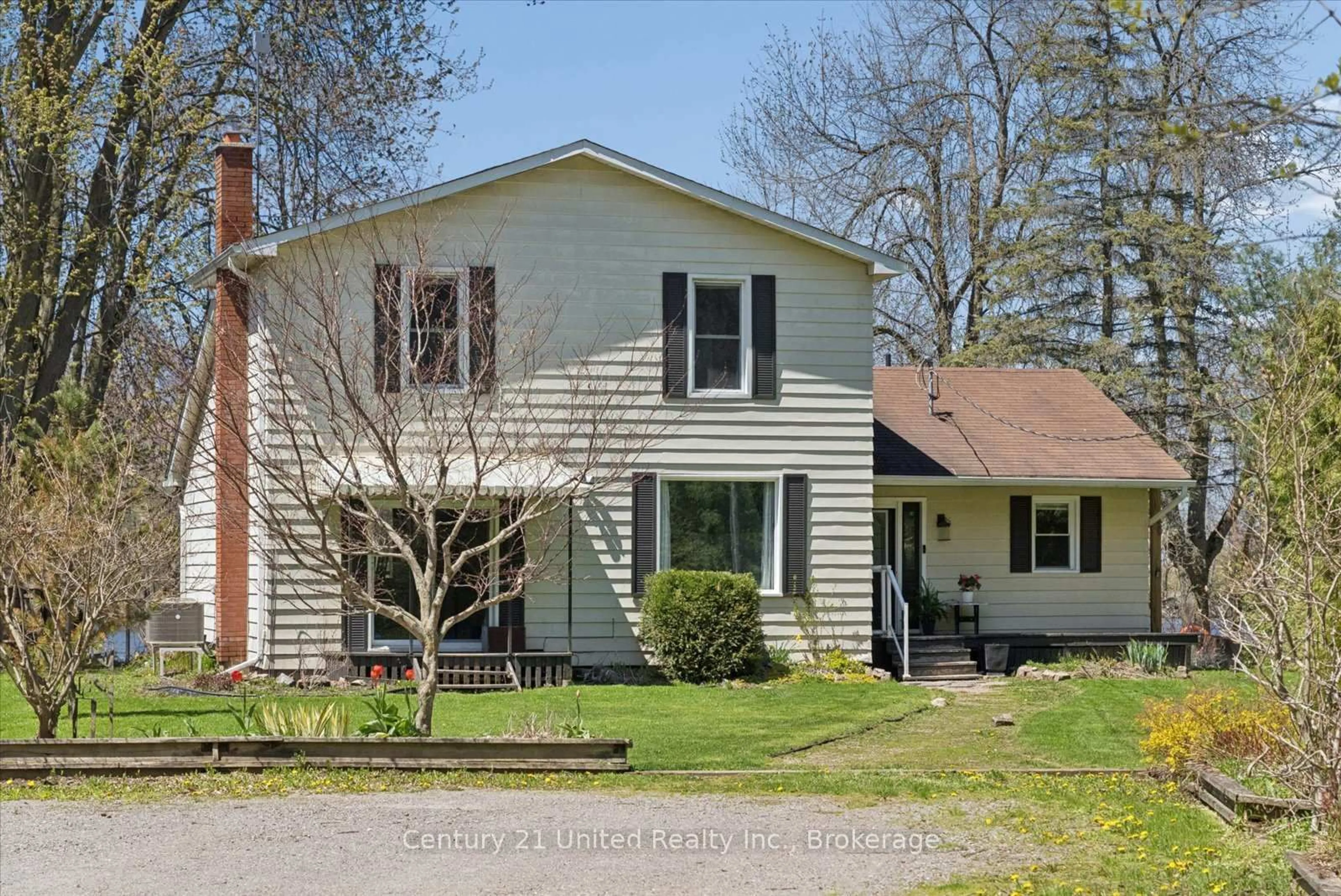 A pic from outside/outdoor area/front of a property/back of a property/a pic from drone, street for 266 Greenwood Rd, Otonabee-South Monaghan Ontario K9J 6Y3