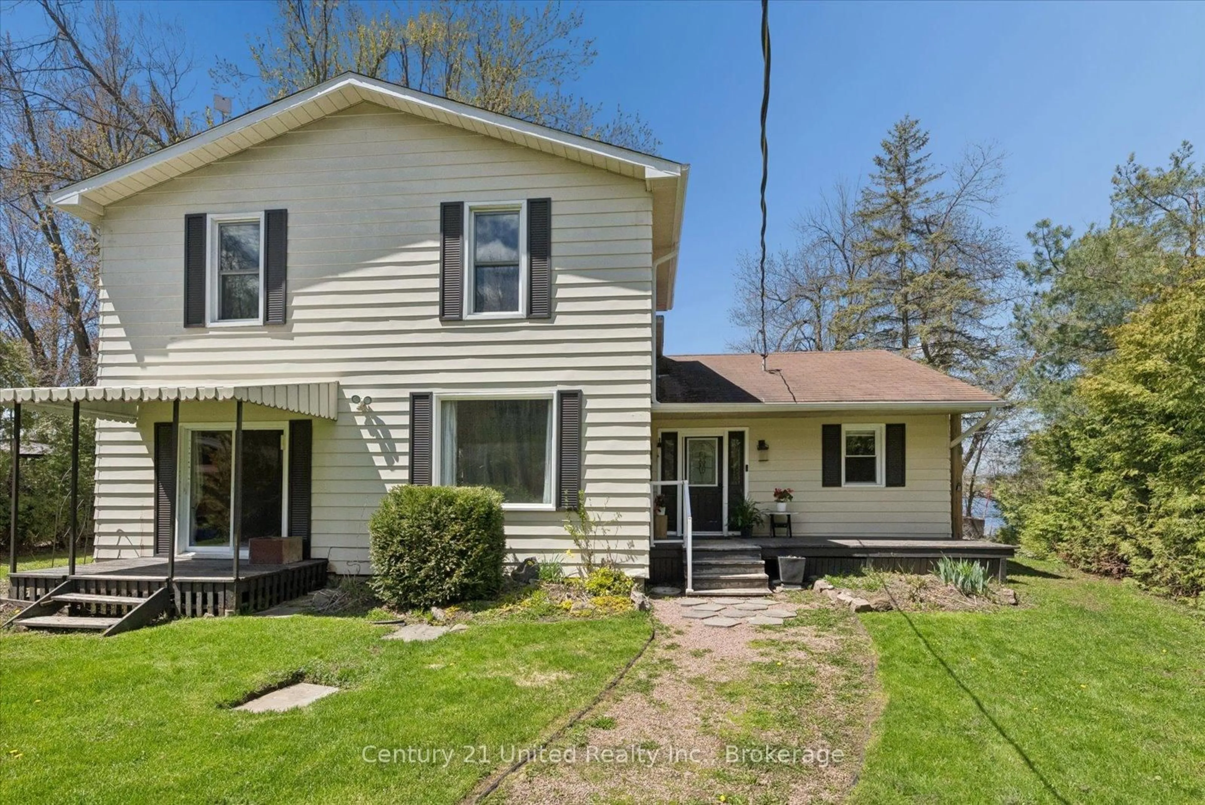 A pic from outside/outdoor area/front of a property/back of a property/a pic from drone, water/lake/river/ocean view for 266 Greenwood Rd, Otonabee-South Monaghan Ontario K9J 6Y3