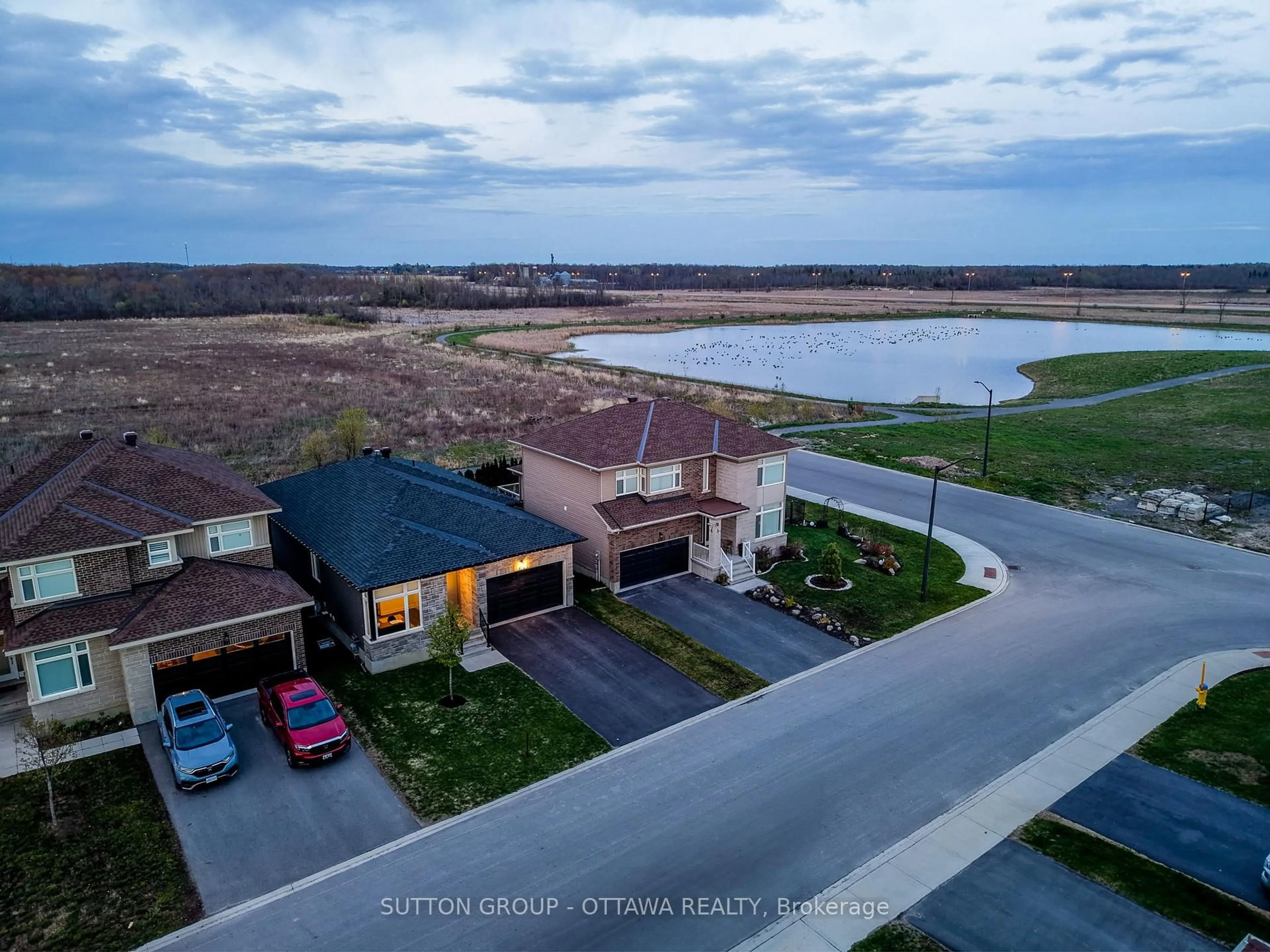 A pic from outside/outdoor area/front of a property/back of a property/a pic from drone, water/lake/river/ocean view for 105 Dunlop Rd, Carleton Place Ontario K7C 0R8