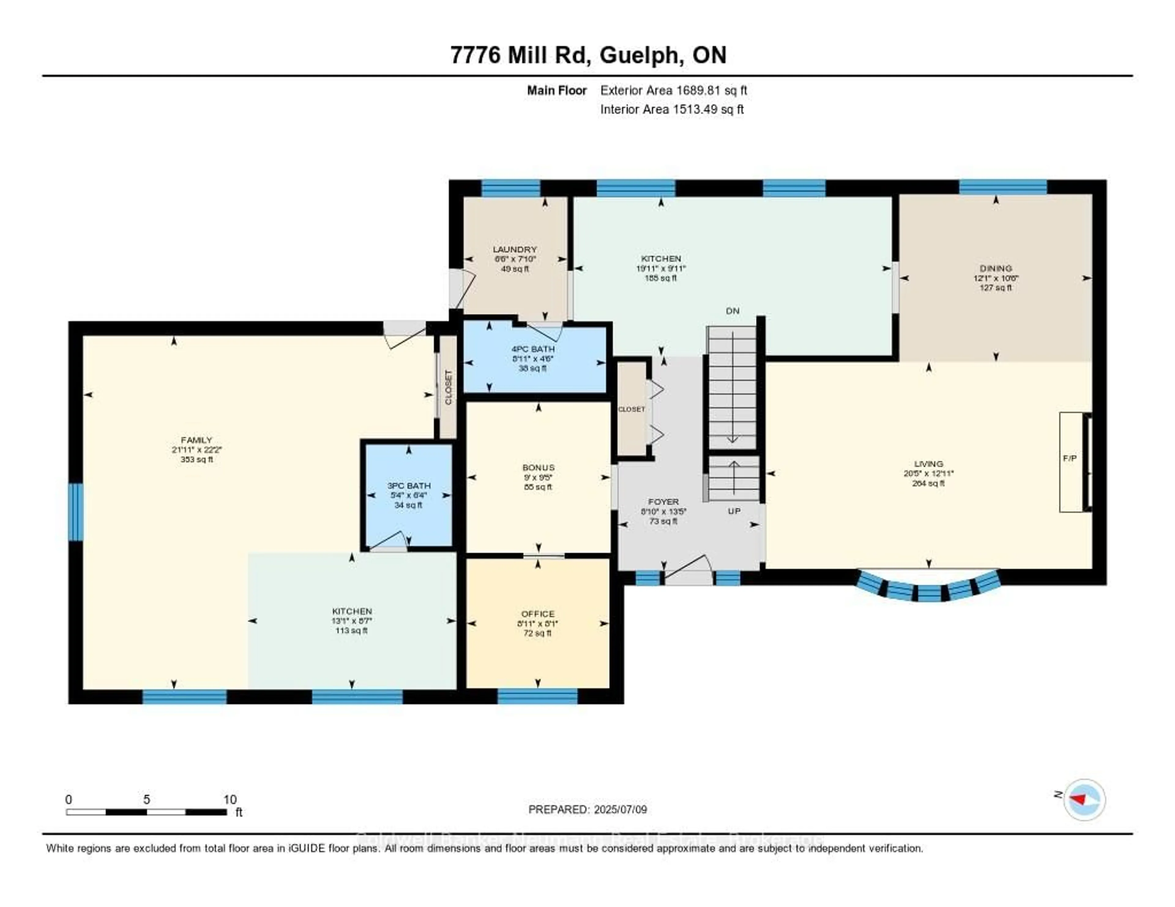 Floor plan for 7776 Mill Rd, Guelph/Eramosa Ontario N1H 6J1