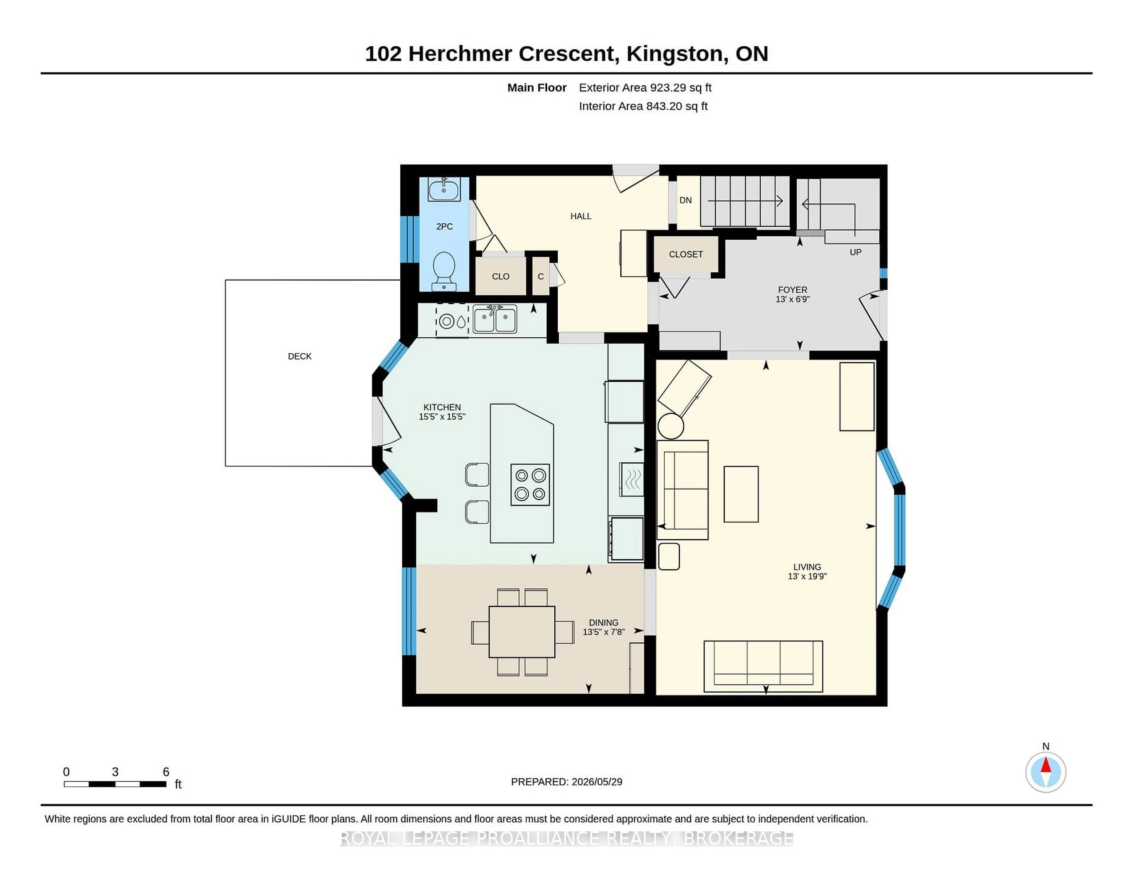 Floor plan for 102 Herchmer Cres, Kingston Ontario K7M 2V9