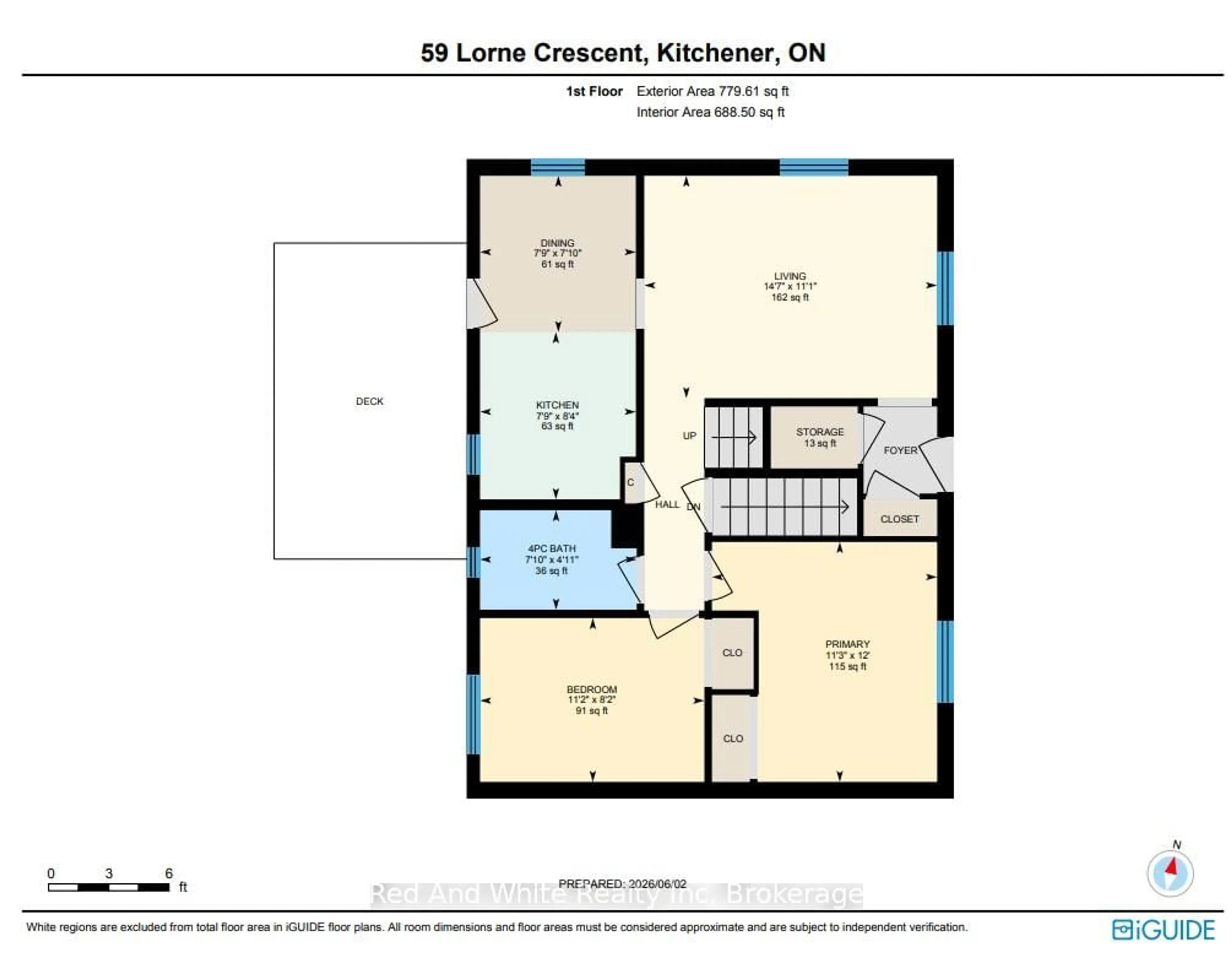 Floor plan for 59 Lorne Cres, Kitchener Ontario N2M 3Y4