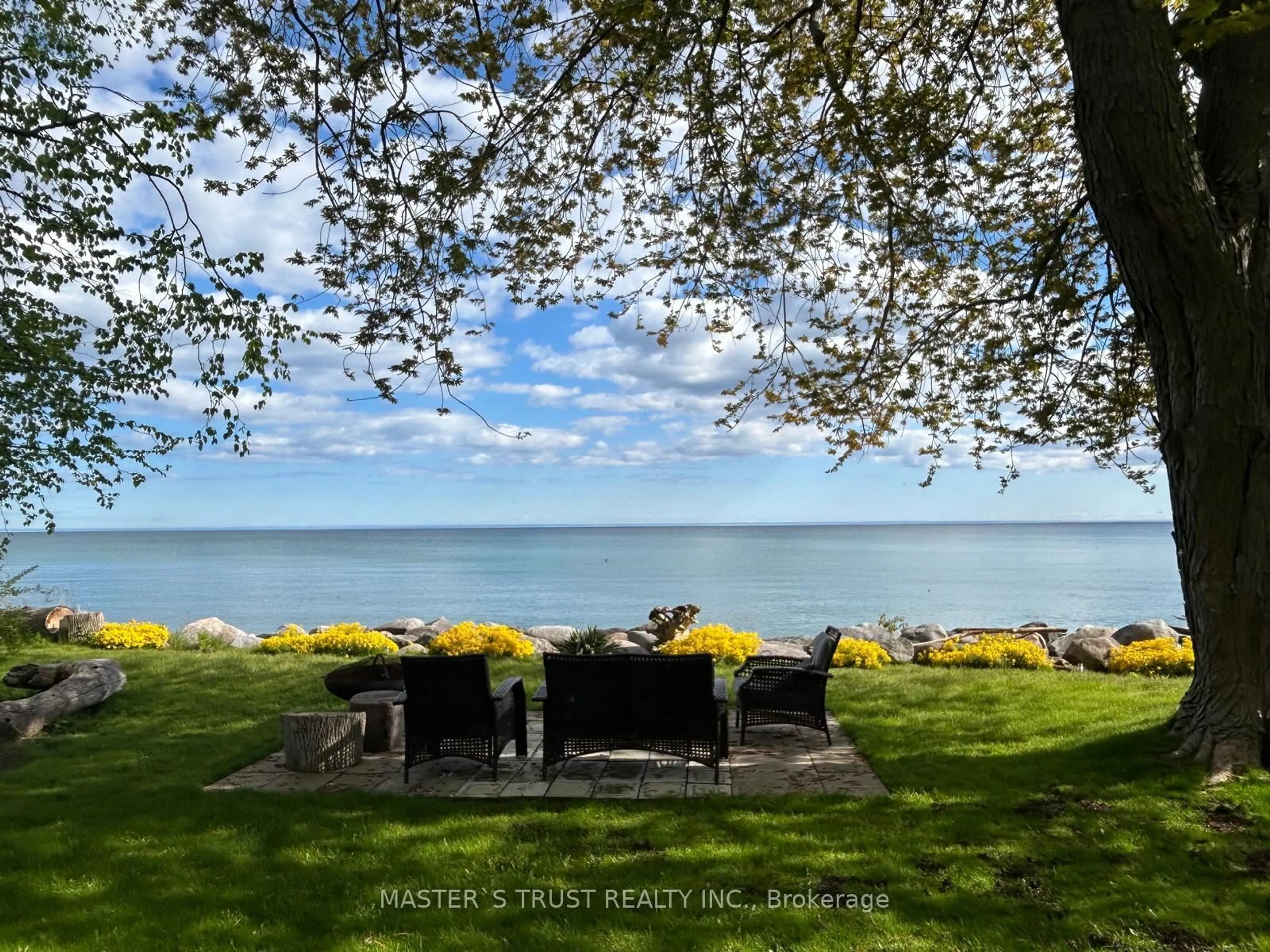 Patio, water/lake/river/ocean view for 129 BEACH Dr, Cramahe Ontario K0K 1H0