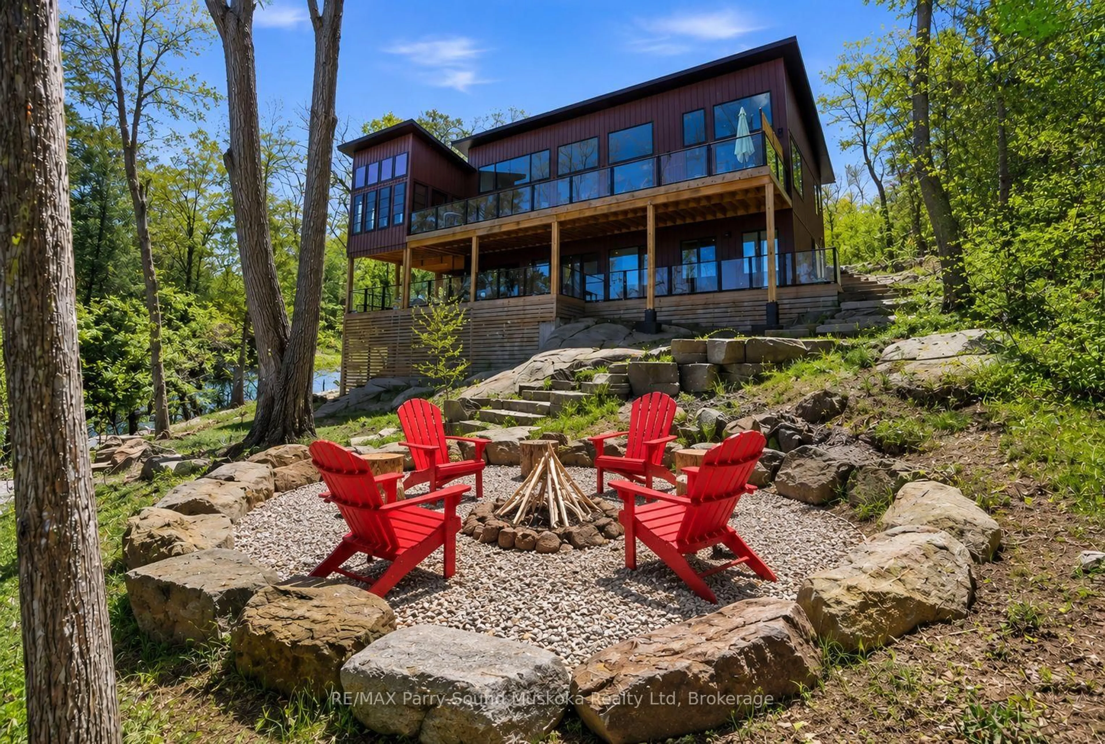 Patio, water/lake/river/ocean view for 13 Lyndsey Lane, McKellar Ontario P0C 1H0