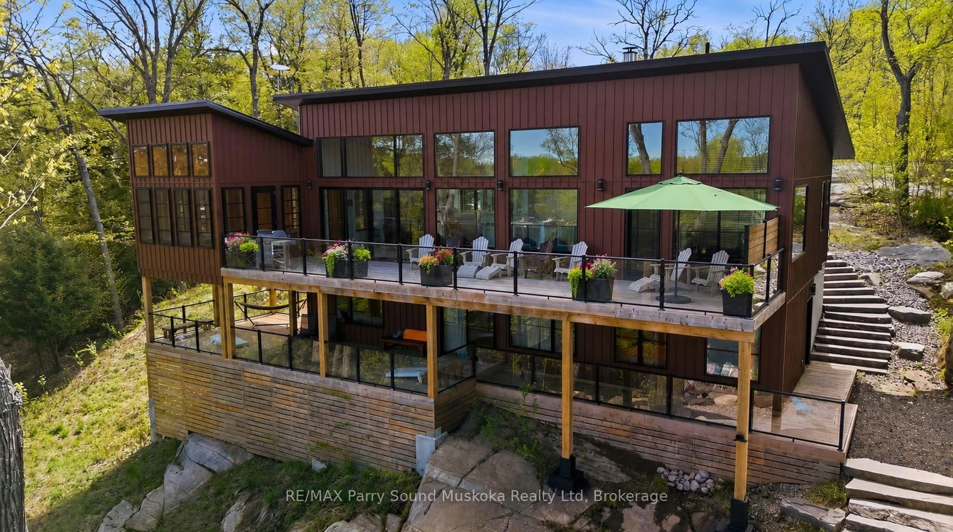 Patio, water/lake/river/ocean view for 13 Lyndsey Lane, McKellar Ontario P0C 1H0