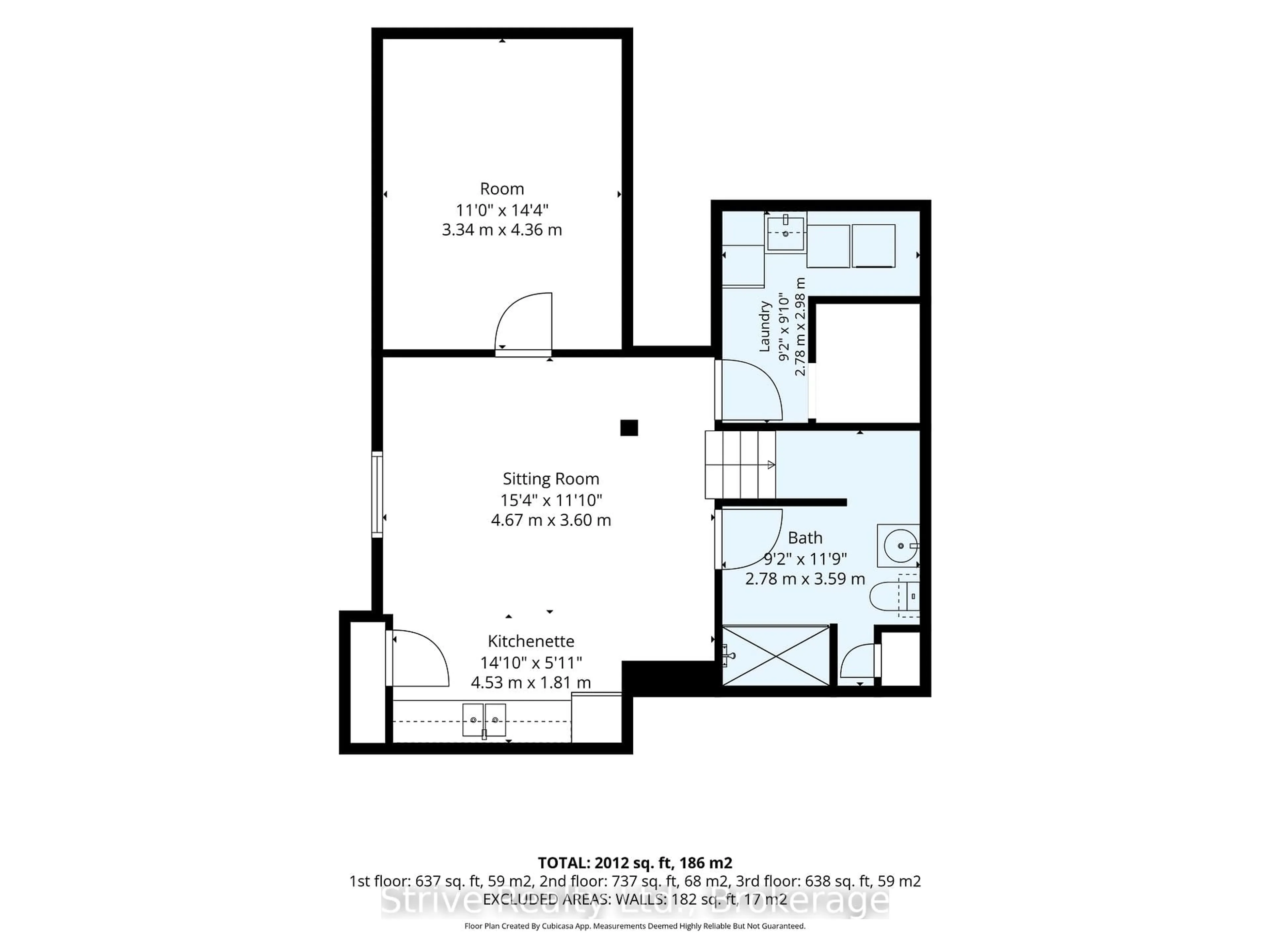 Floor plan for 73 Ballantine St, Cobourg Ontario K9A 5H2