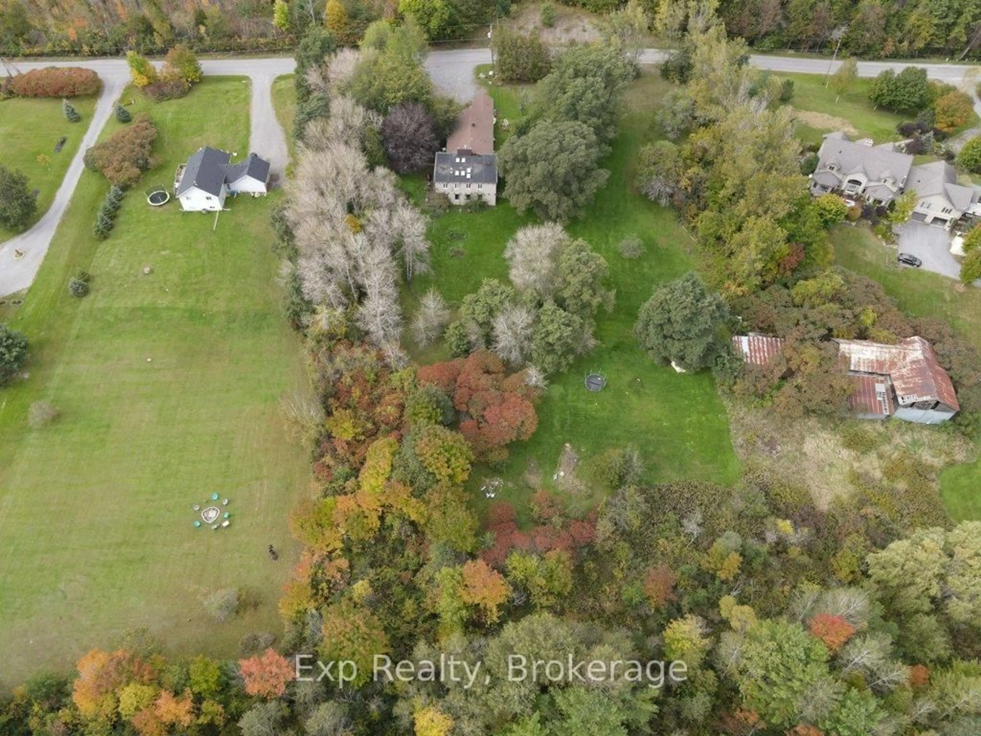A pic from outside/outdoor area/front of a property/back of a property/a pic from drone, forest/trees view for 790 Baptist Church Rd, Stirling Ontario K0K 3E0