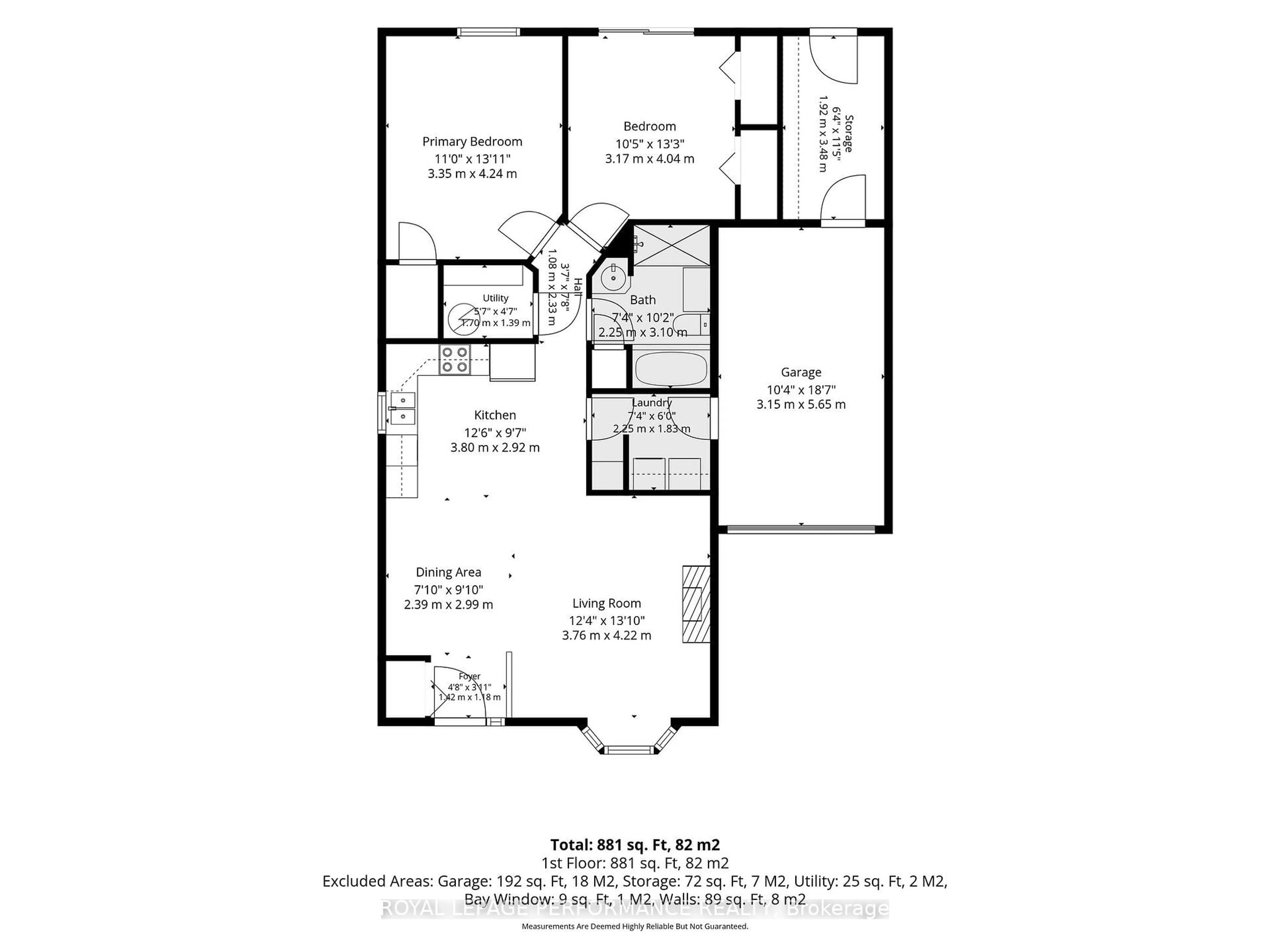 Floor plan for 1506 Frank Crt, Cornwall Ontario K6H 7N7
