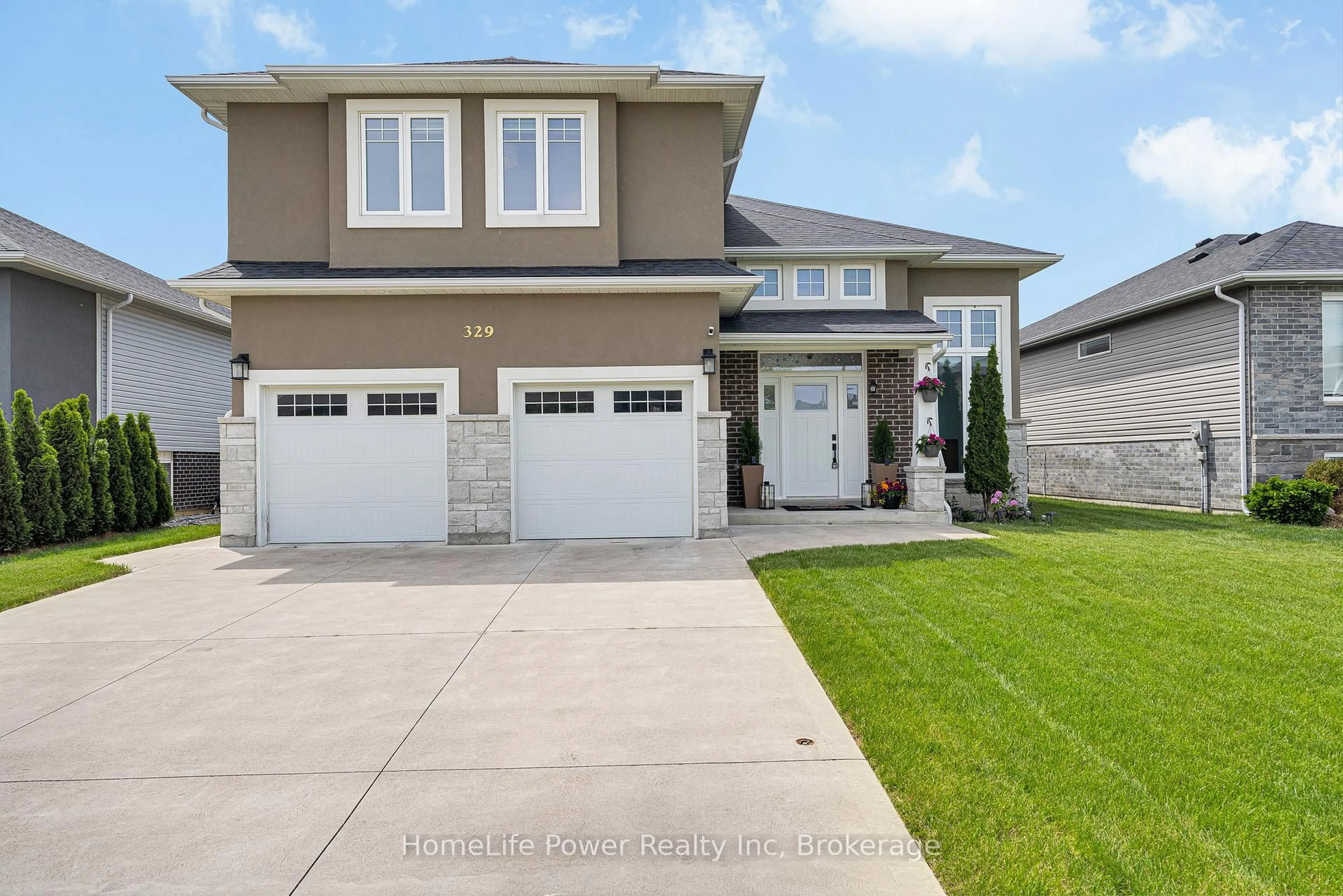 Home with brick exterior material, street for 329 Patten Cres, Amherstburg Ontario N9V 0G3
