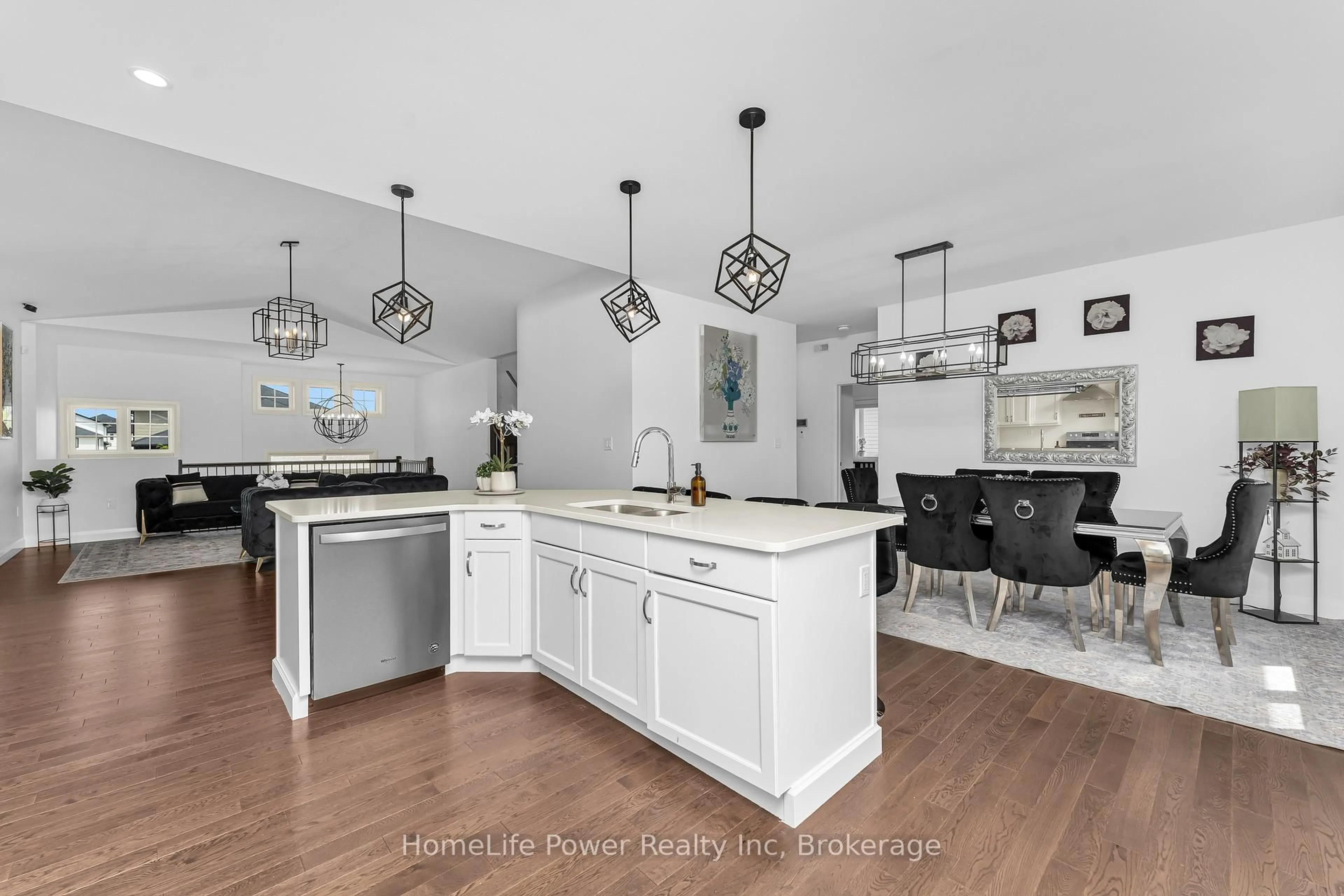 Open concept kitchen, ceramic/tile floor for 329 Patten Cres, Amherstburg Ontario N9V 0G3