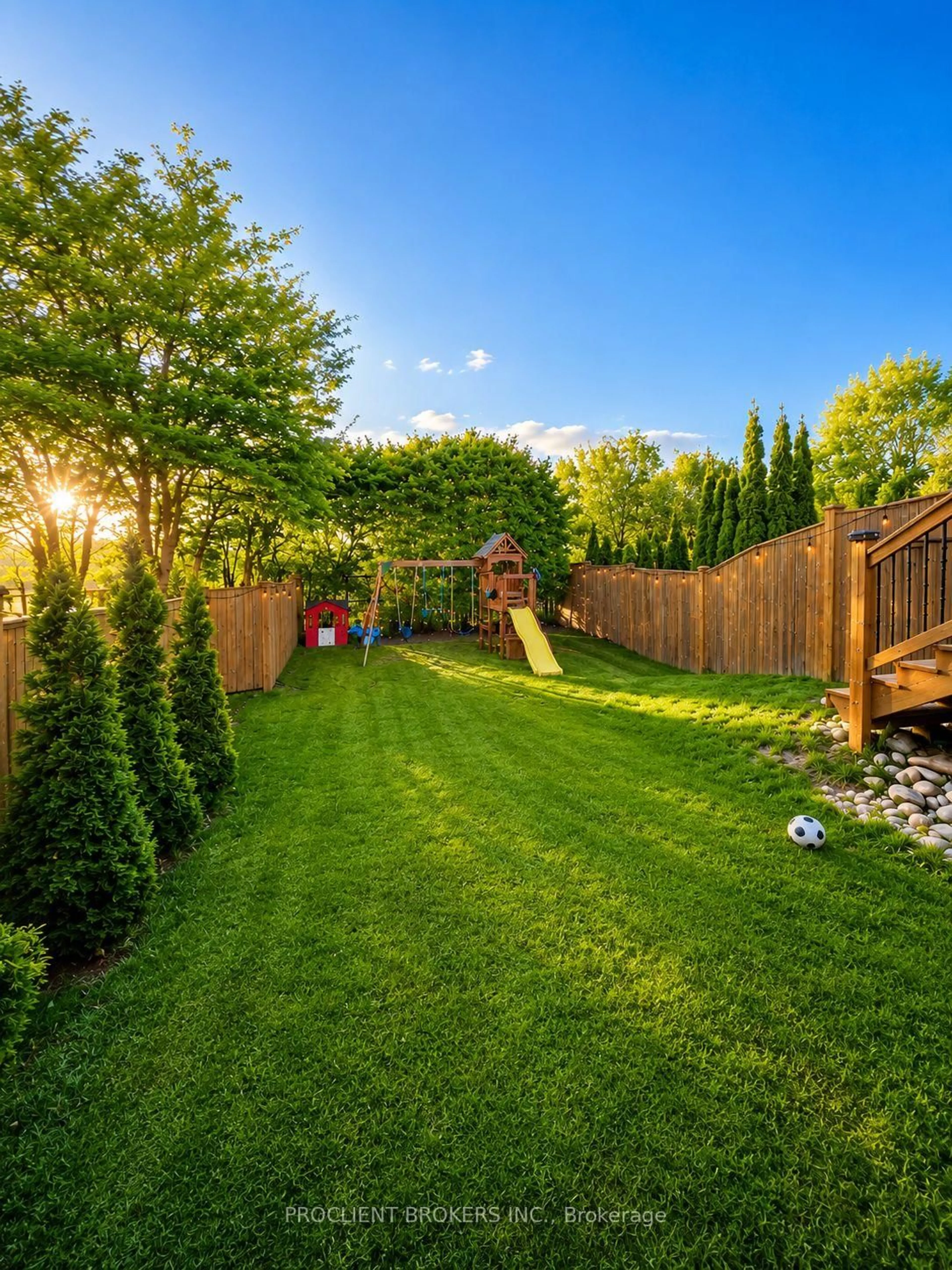 Patio, forest/trees view for 147 Couling Cres, Guelph Ontario N1H 6J1