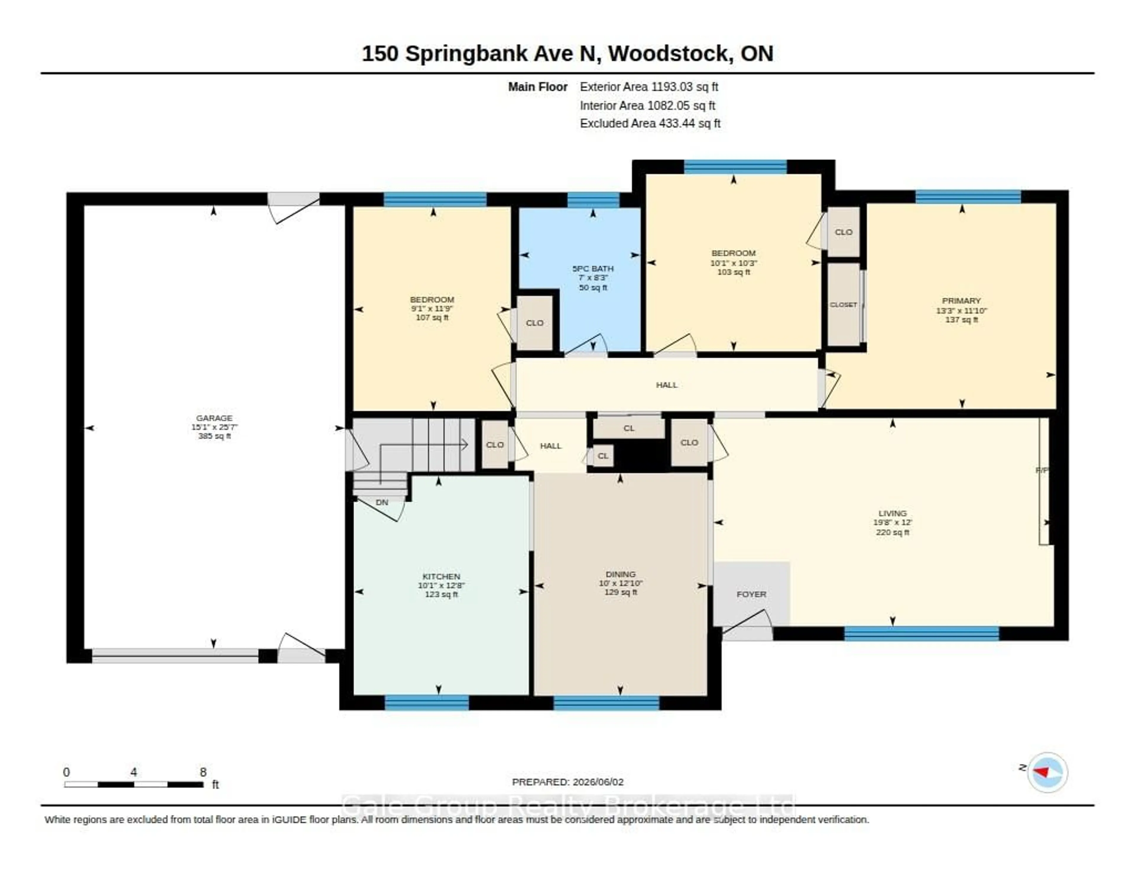 Floor plan for 150 SPRINGBANK Ave, Woodstock Ontario N4S 7R1