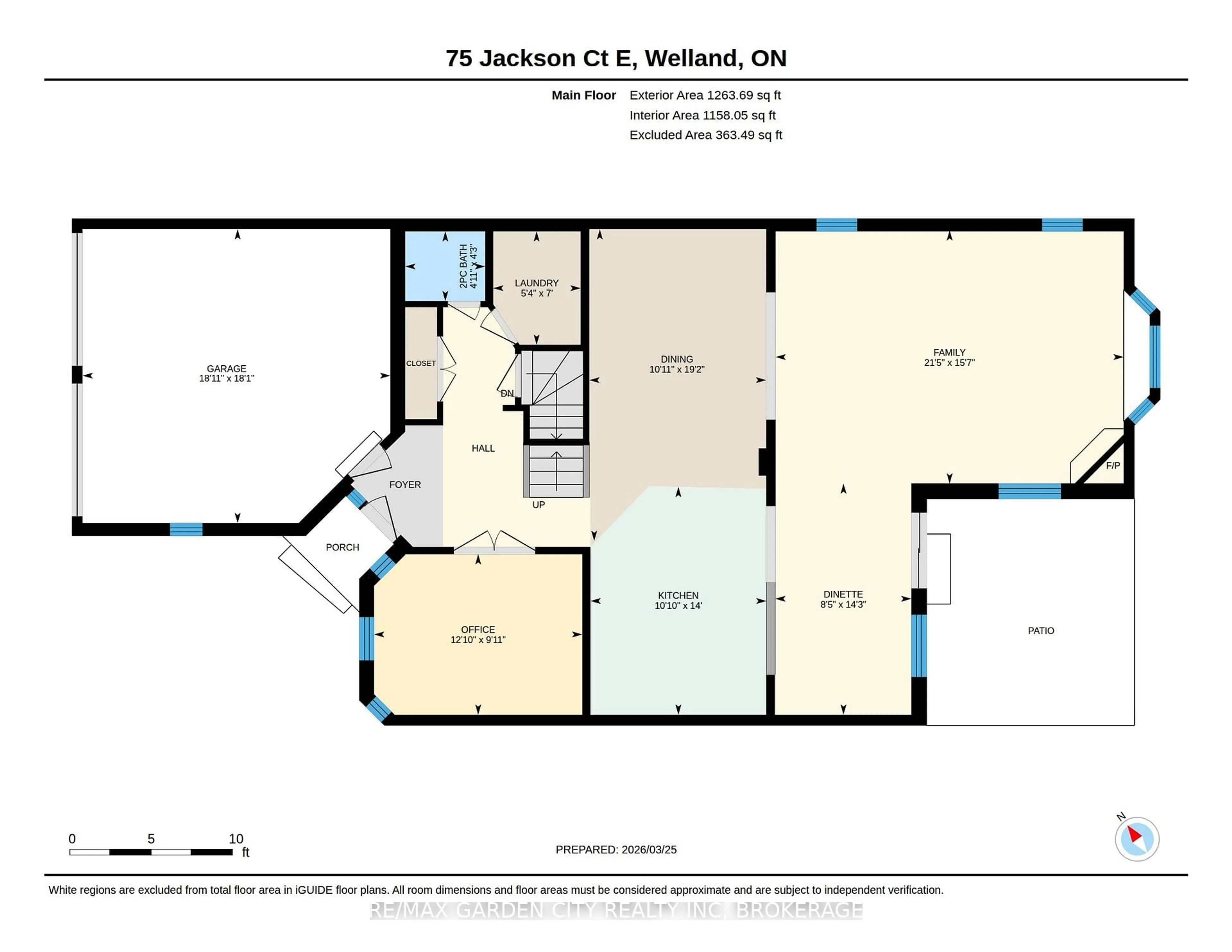 Floor plan for 75 Jackson Crt, Welland Ontario L3C 7G4