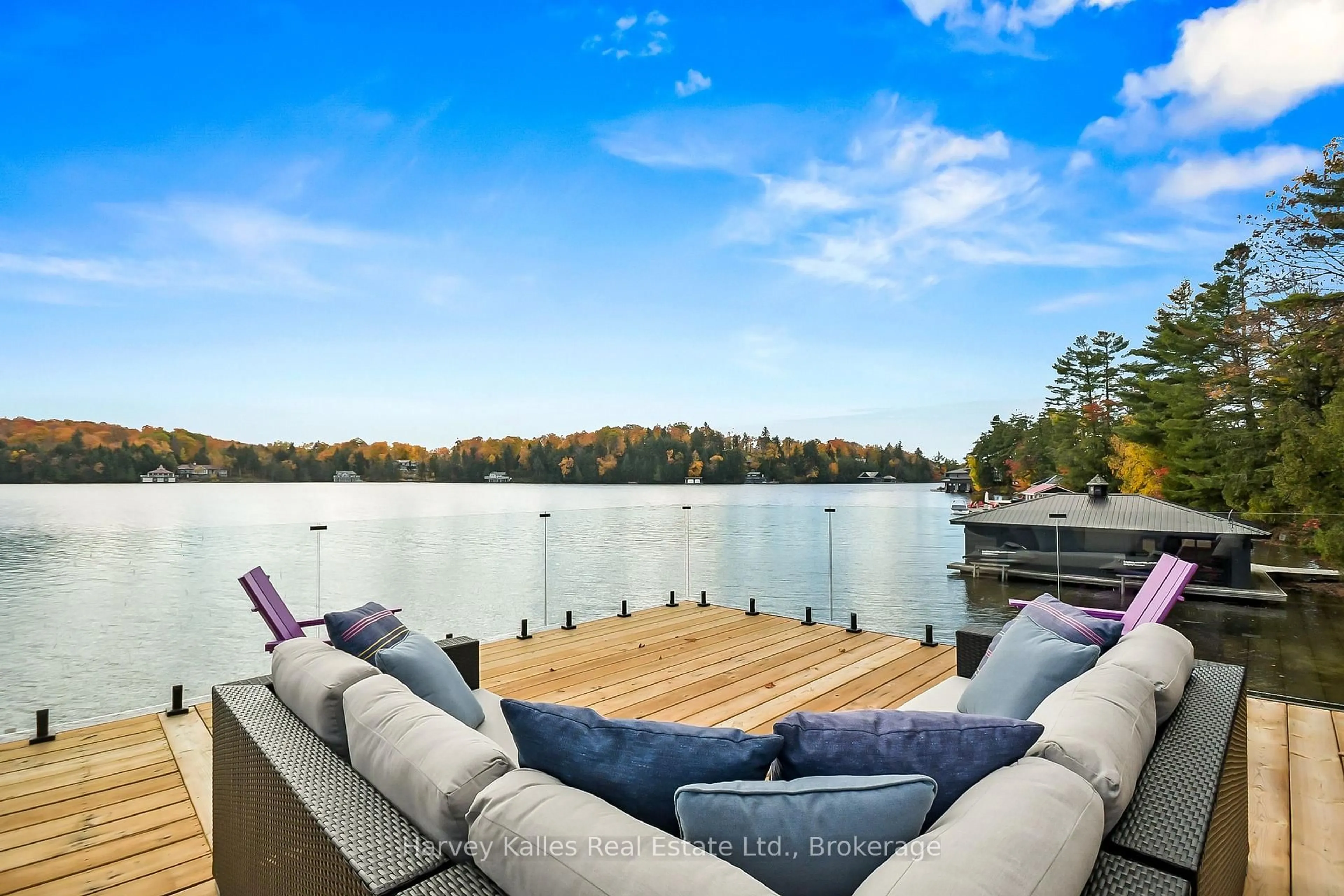 Patio, water/lake/river/ocean view for 1099 Big Joe Rd, Muskoka Lakes Ontario P0B 1J0