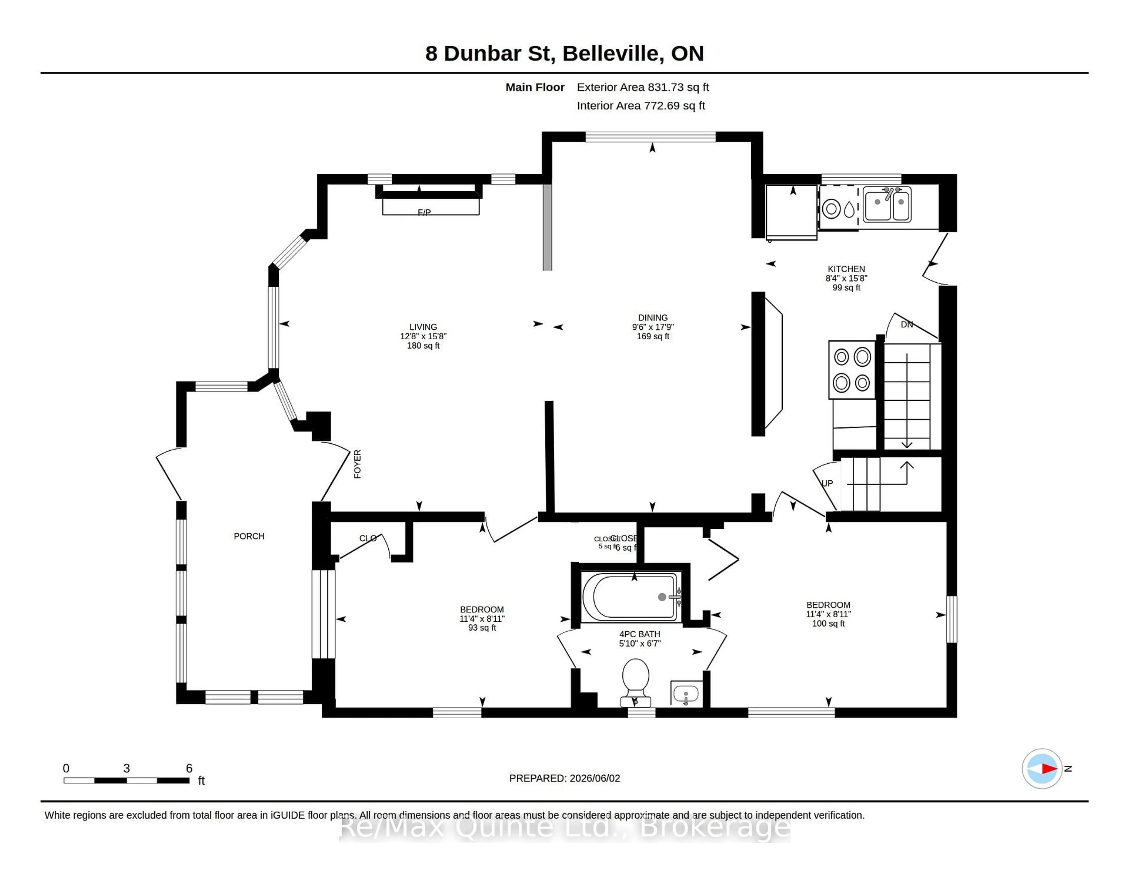 Floor plan for 8 Dunbar St, Belleville Ontario K8P 3R5