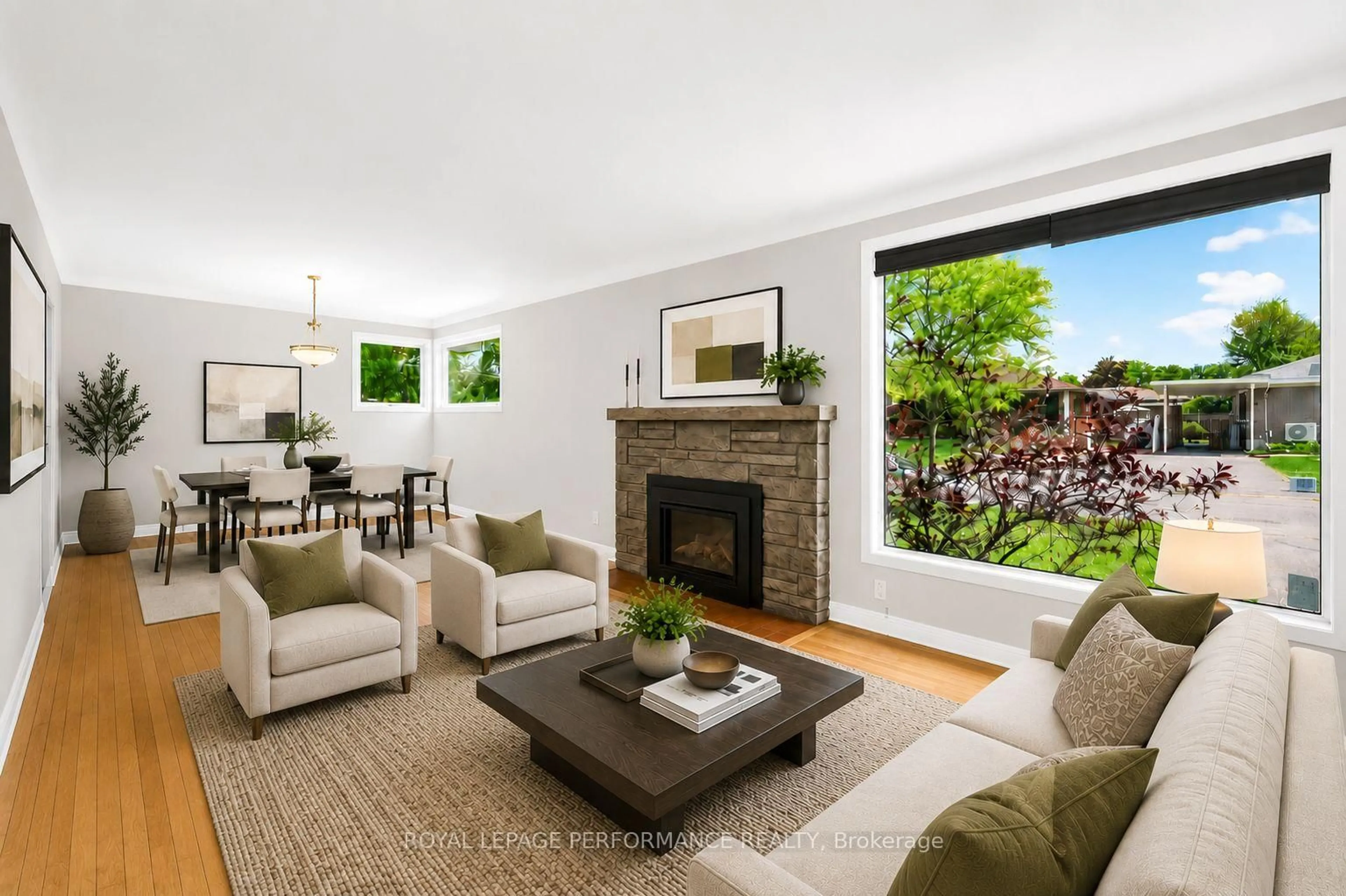 Living room with furniture, unknown for 908 Innswood Dr, Ottawa Ontario K2A 3S1