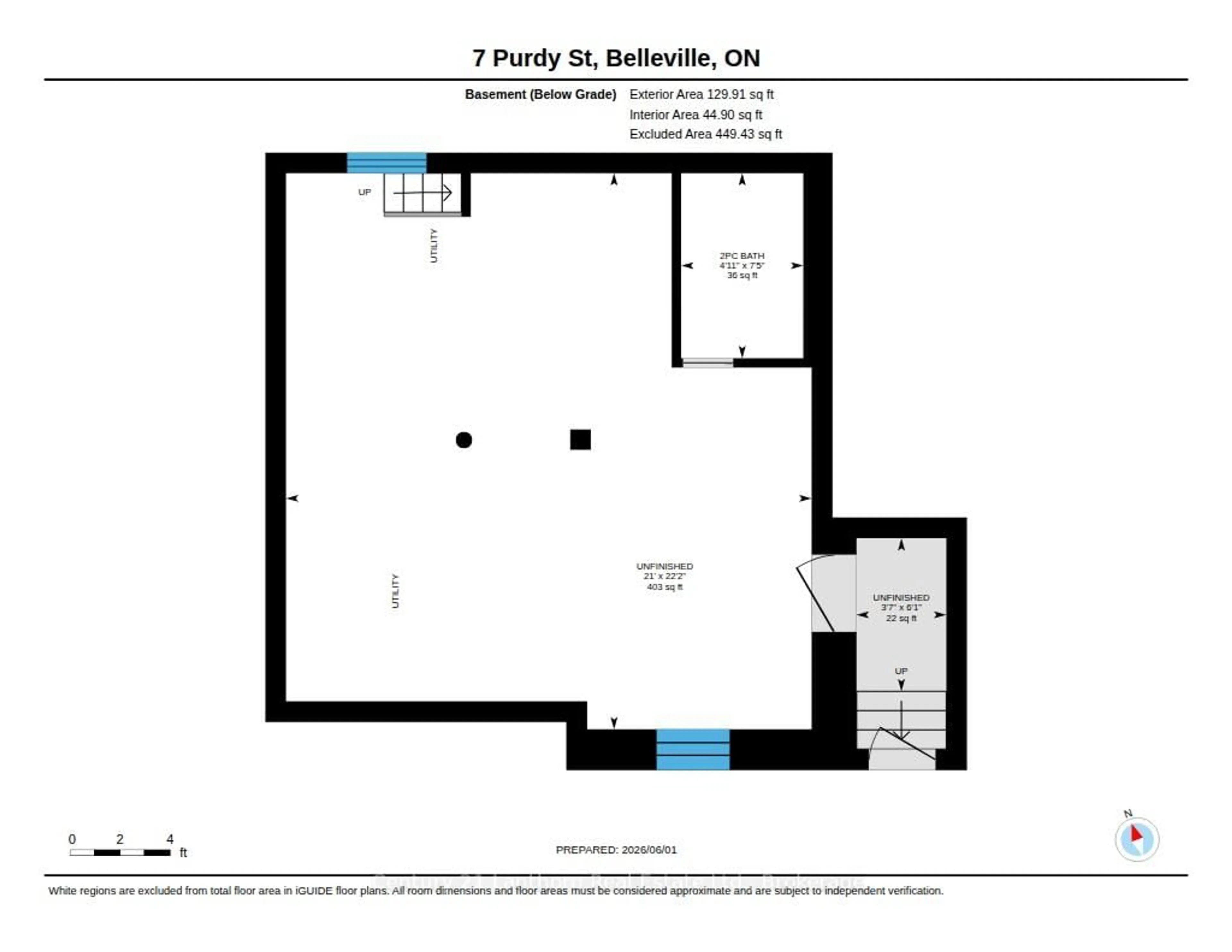 Floor plan for 7 Purdy St, Belleville Ontario K8P 1Y8