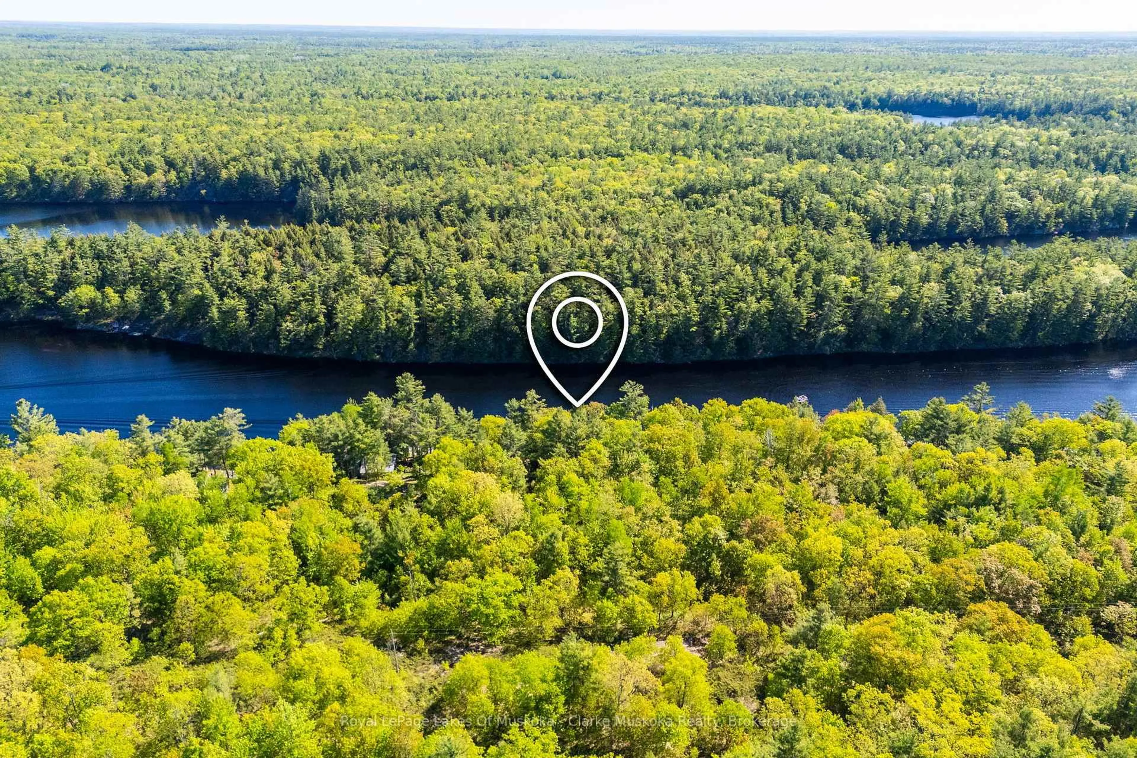 A pic from outside/outdoor area/front of a property/back of a property/a pic from drone, water/lake/river/ocean view for 17 Nine Mile Lake, Muskoka Lakes Ontario P0C 1M0