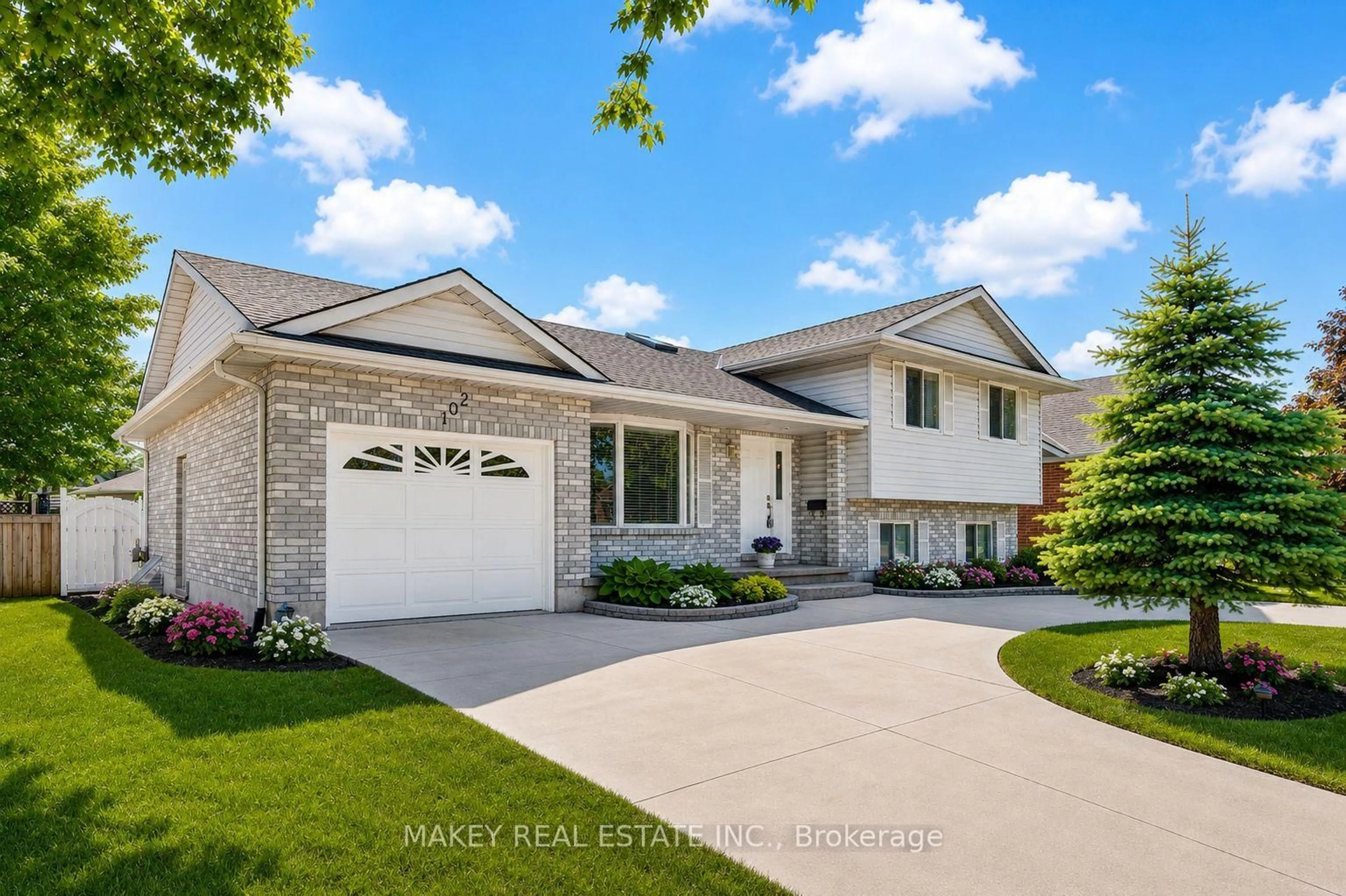 Home with vinyl exterior material, street for 102 Allen St, Tillsonburg Ontario N4G 5K1