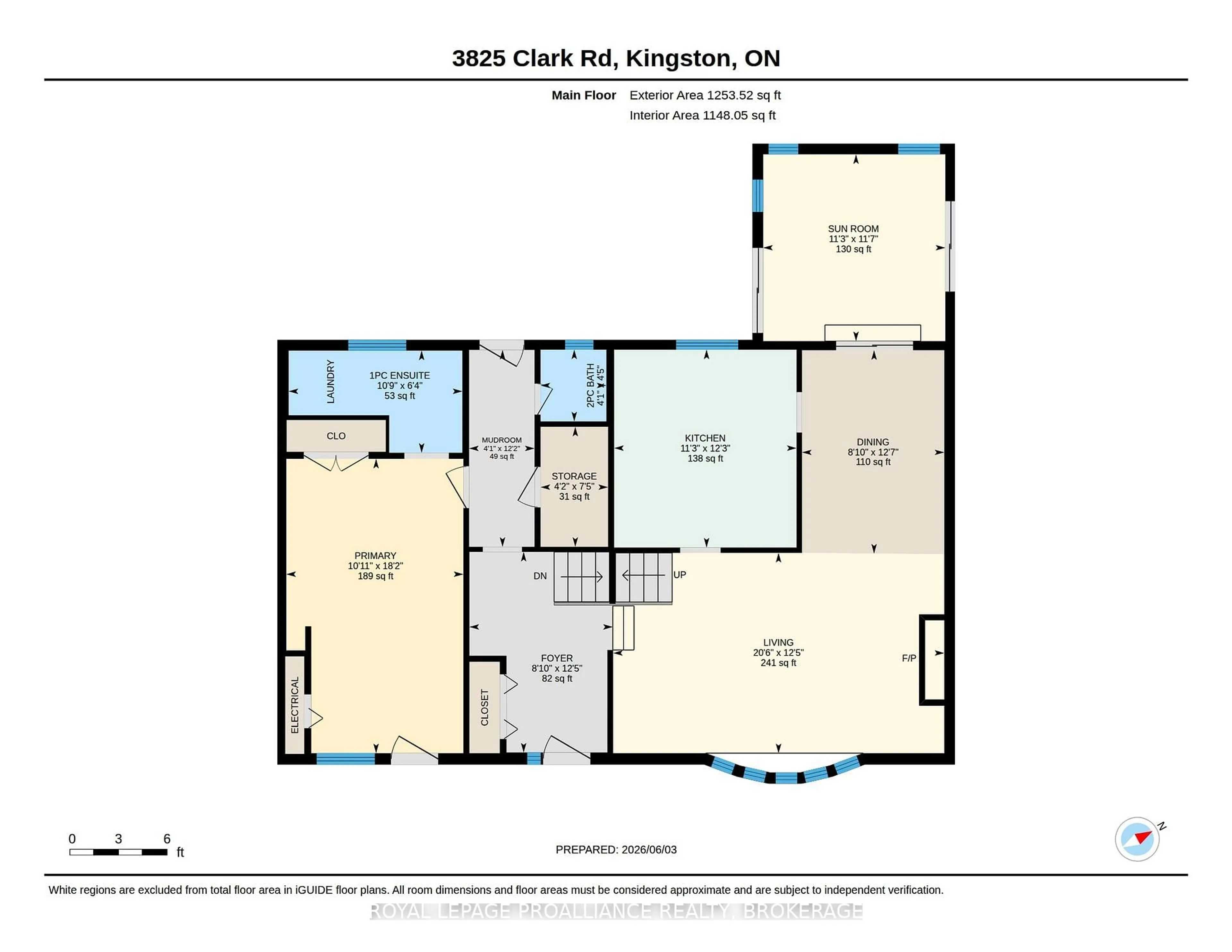 Floor plan for 3825 CLARKE Rd, Kingston Ontario K7P 0K6