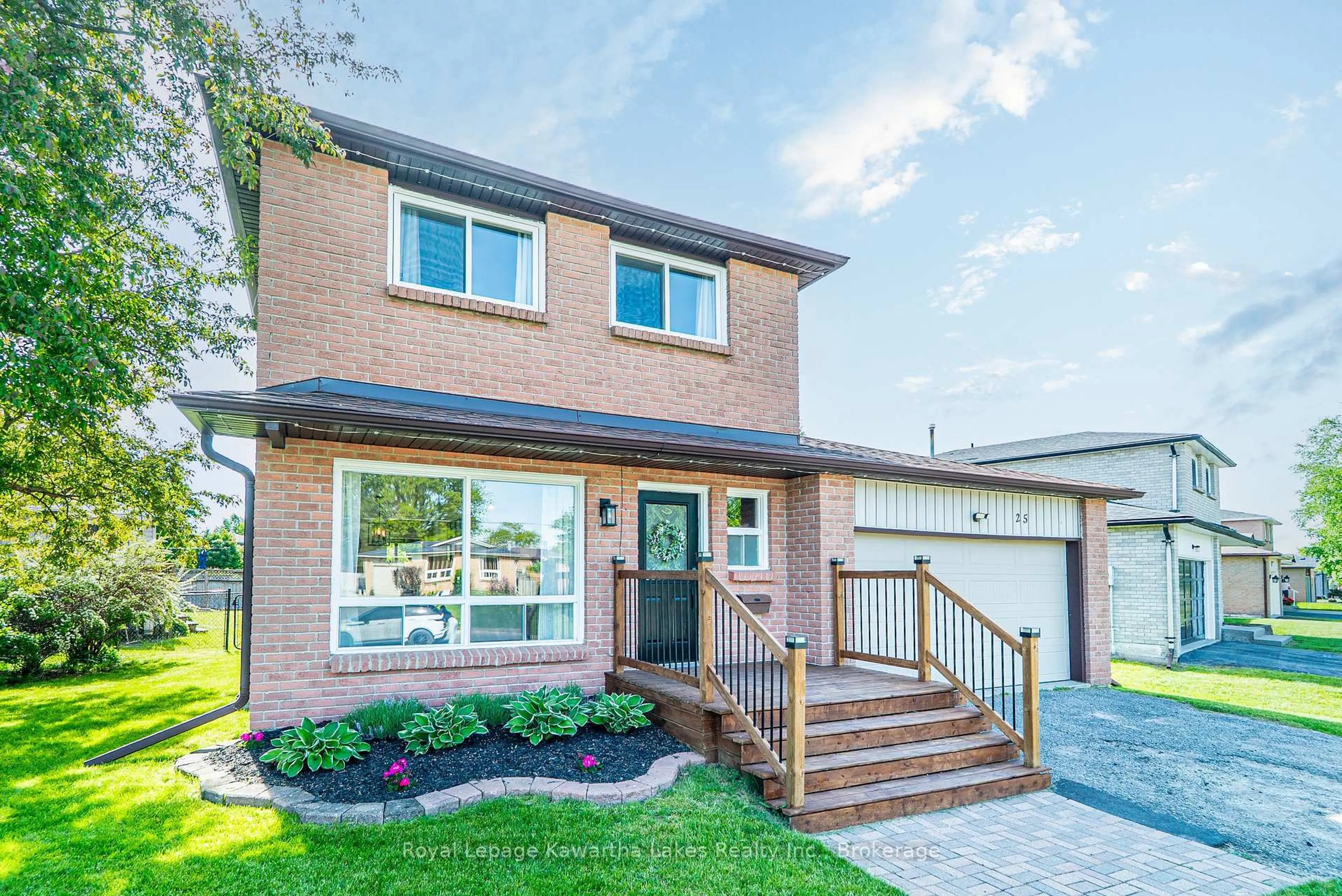 Home with brick exterior material, street for 25 Birch Crt, Kawartha Lakes Ontario K9V 5J3