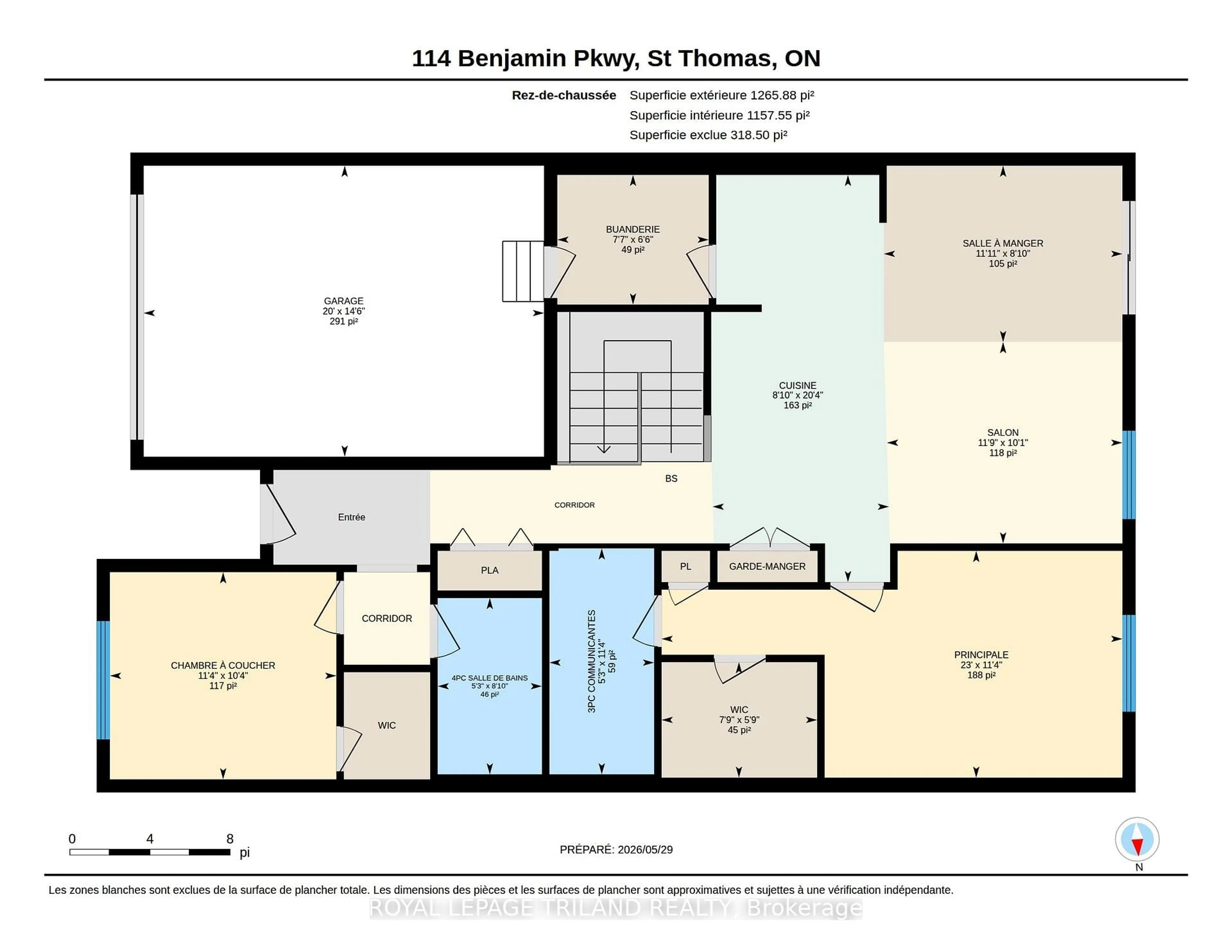 Floor plan for 114 Benjamin Pkwy, St. Thomas Ontario N5R 0L6