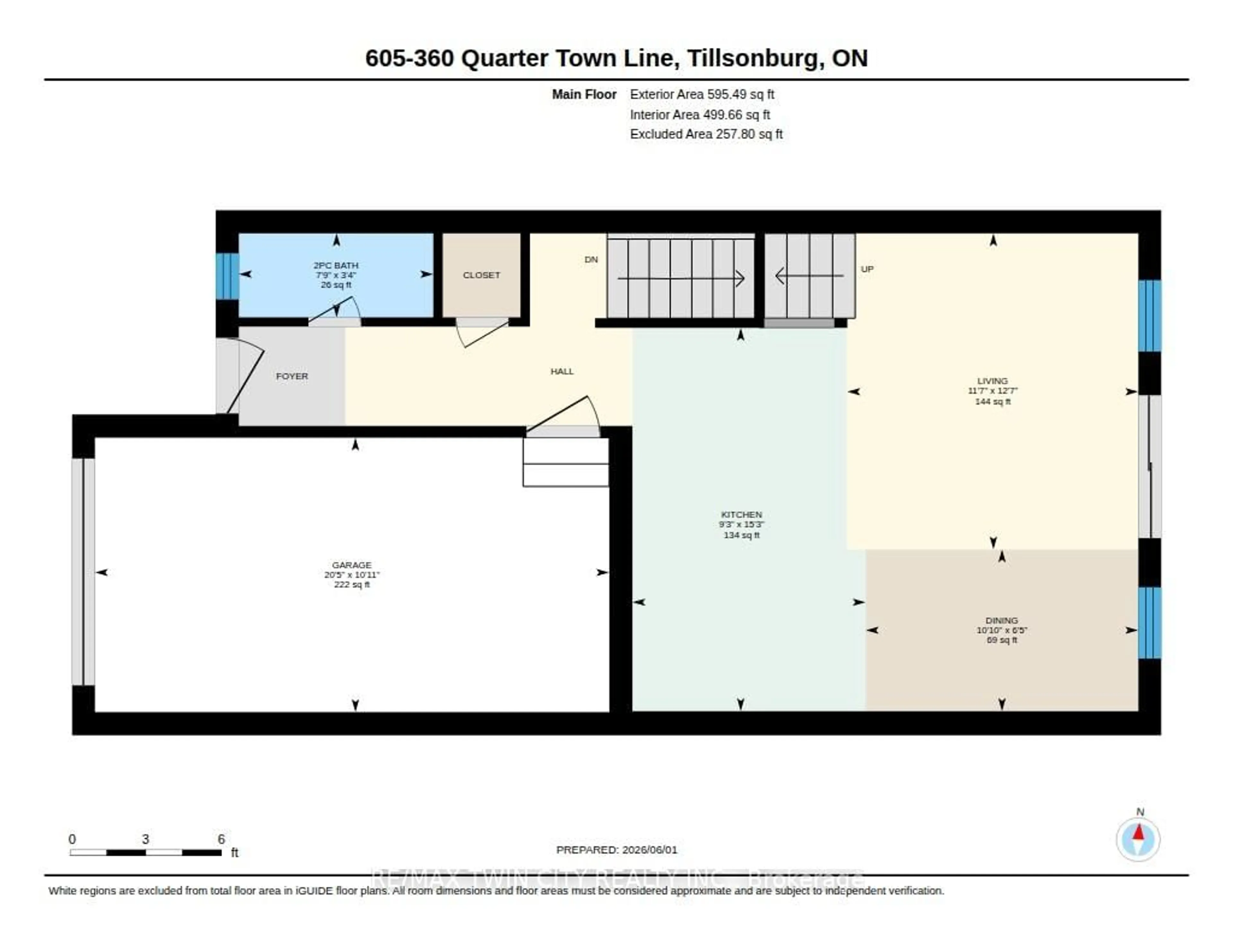 Floor plan for 360 QUARTER TOWN Line #605, Tillsonburg Ontario N4G 0H7