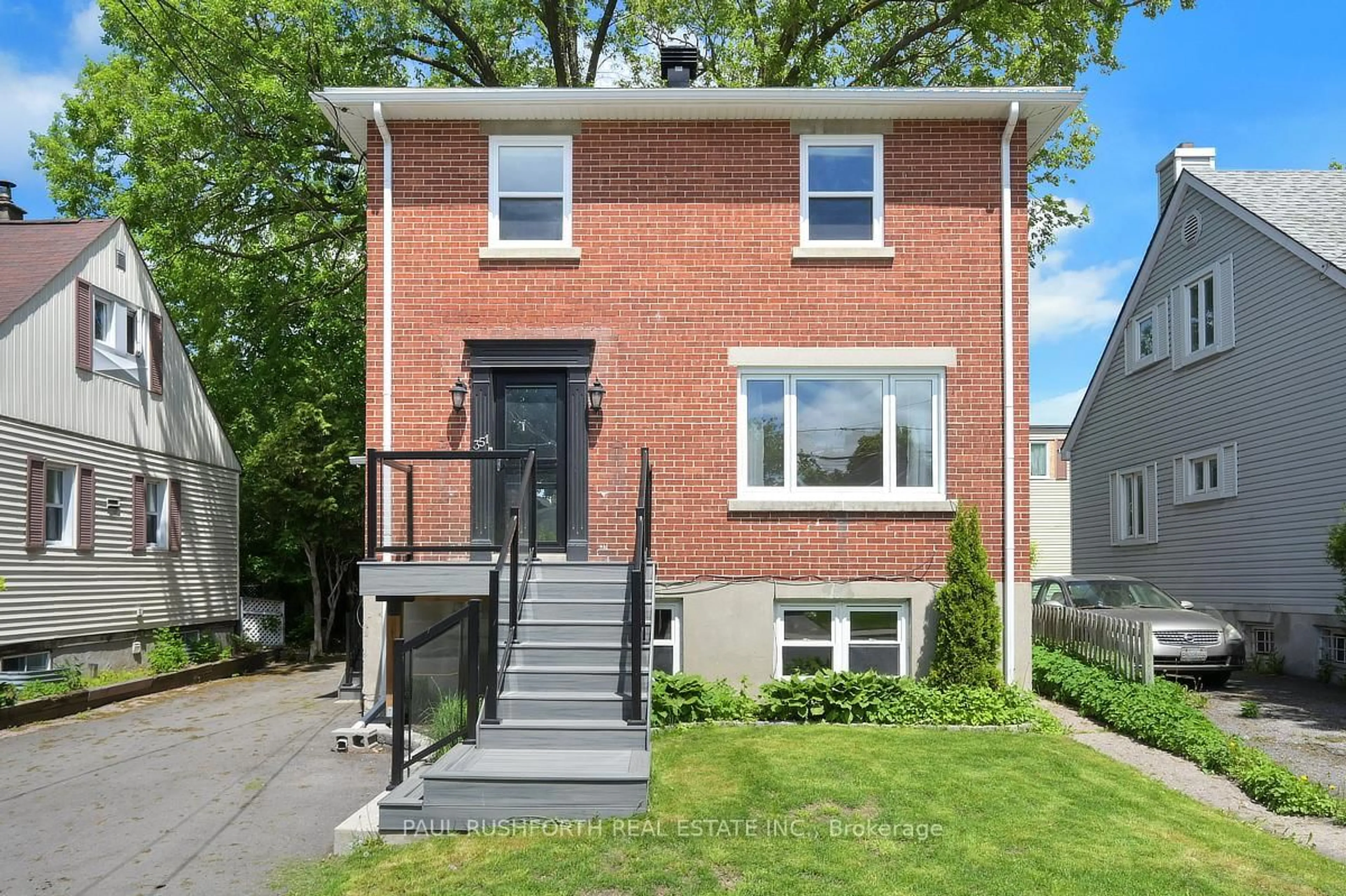 Home with brick exterior material, street for 351 - 353 Richelieu Ave, Ottawa Ontario K1L 6J6