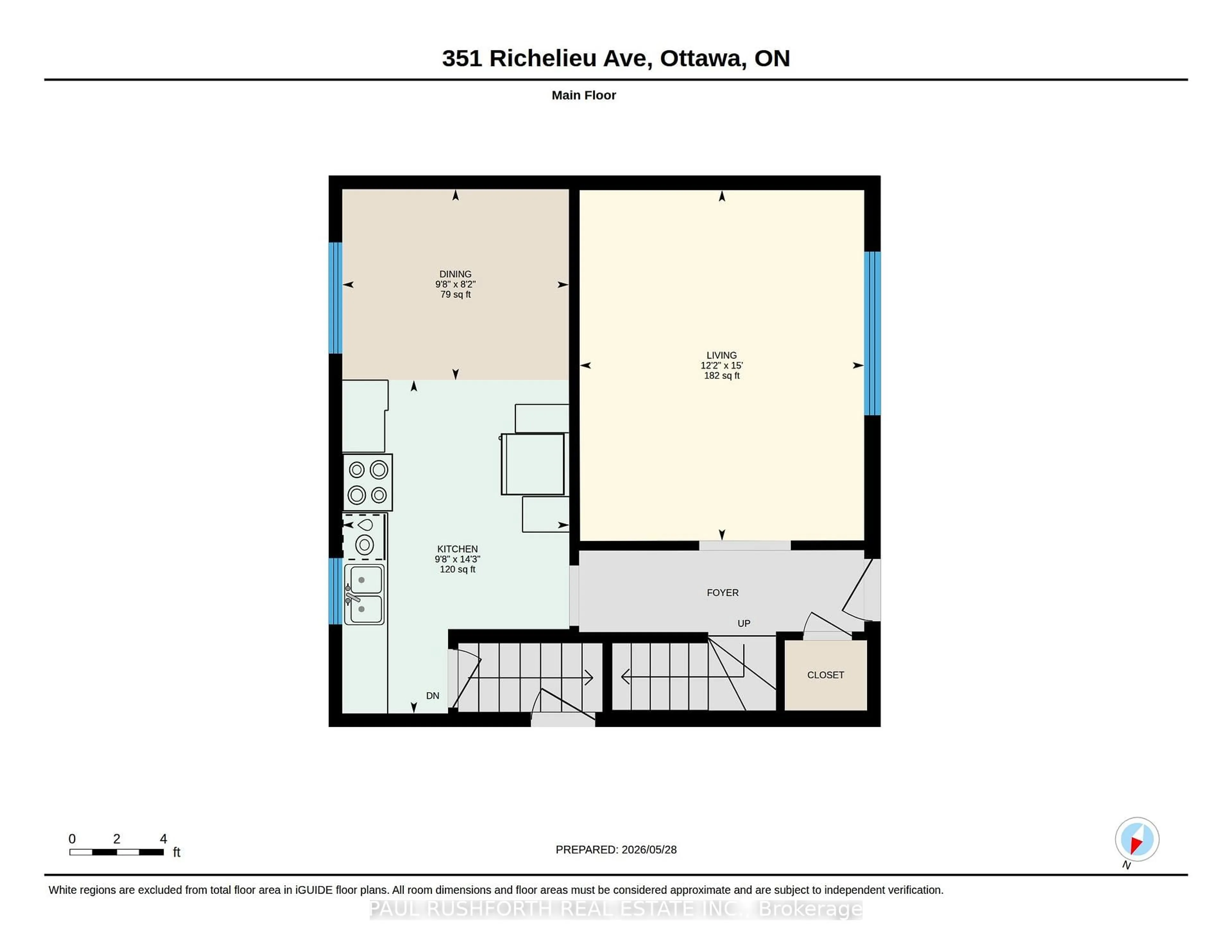 Floor plan for 351 - 353 Richelieu Ave, Ottawa Ontario K1L 6J6