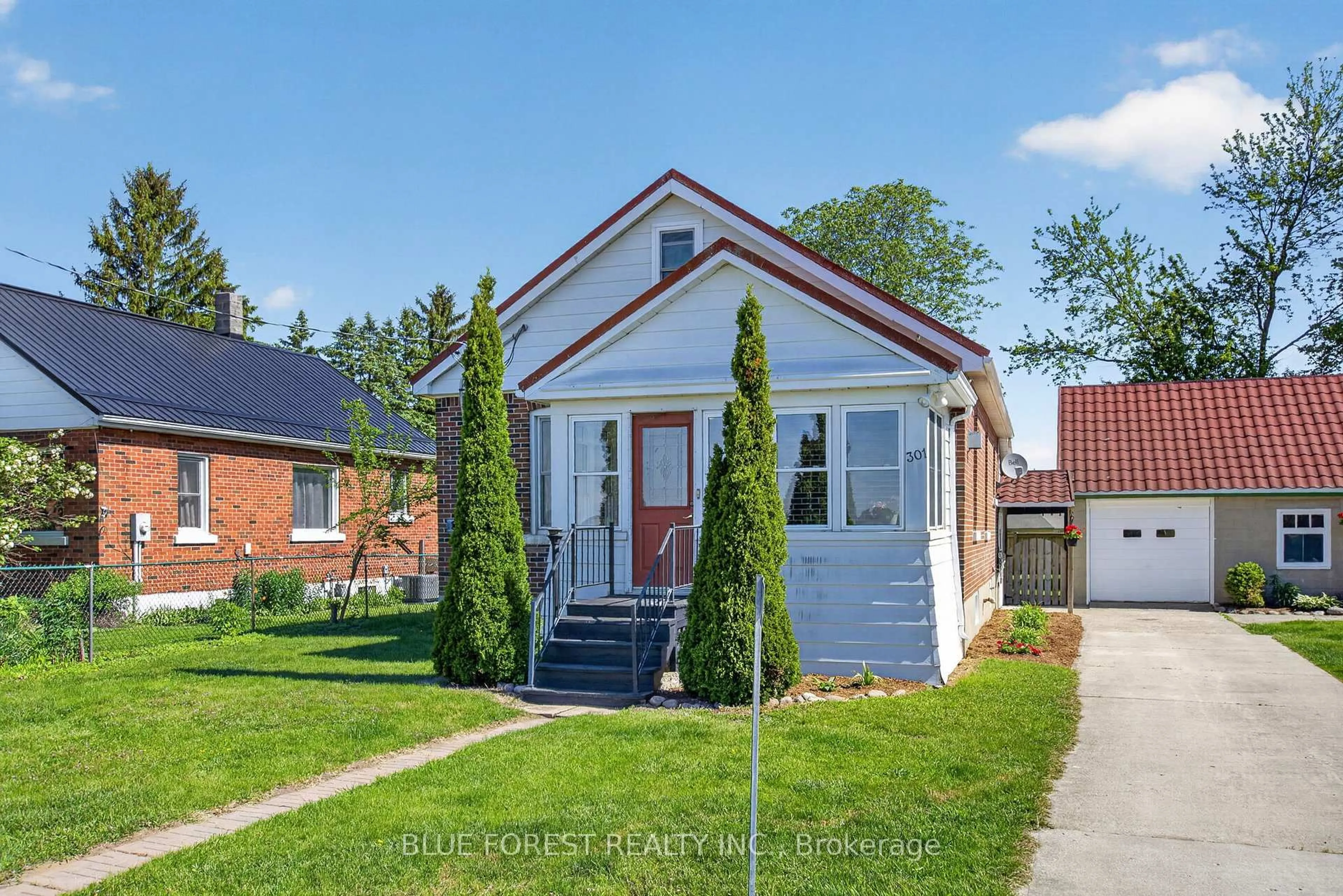 Home with brick exterior material, street for 11064 Miller Rd, Dutton/Dunwich Ontario N0L 1J0