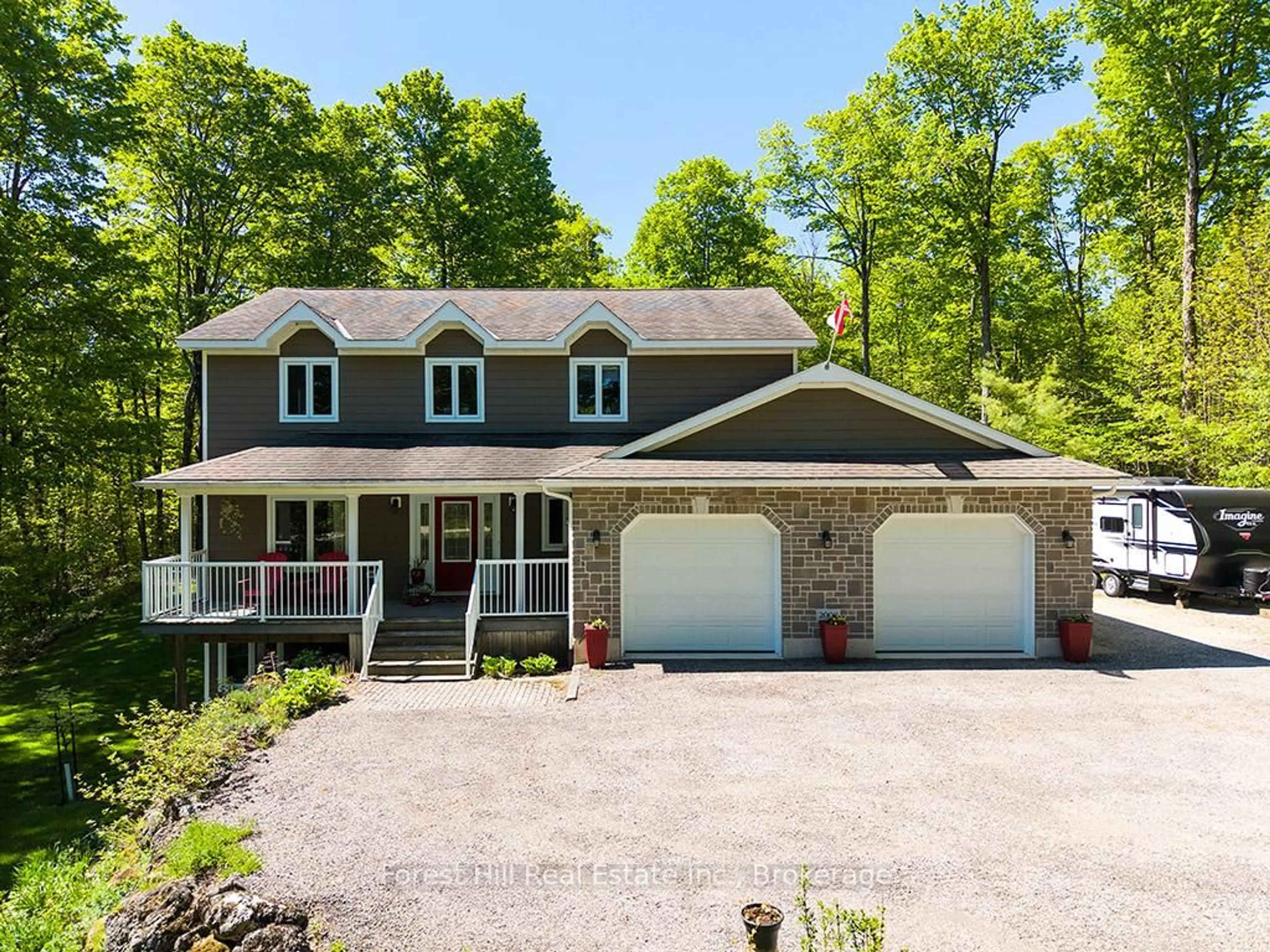 Home with vinyl exterior material, street for 157 Glen Fiddish Rd, West Grey Ontario N0C 1H0