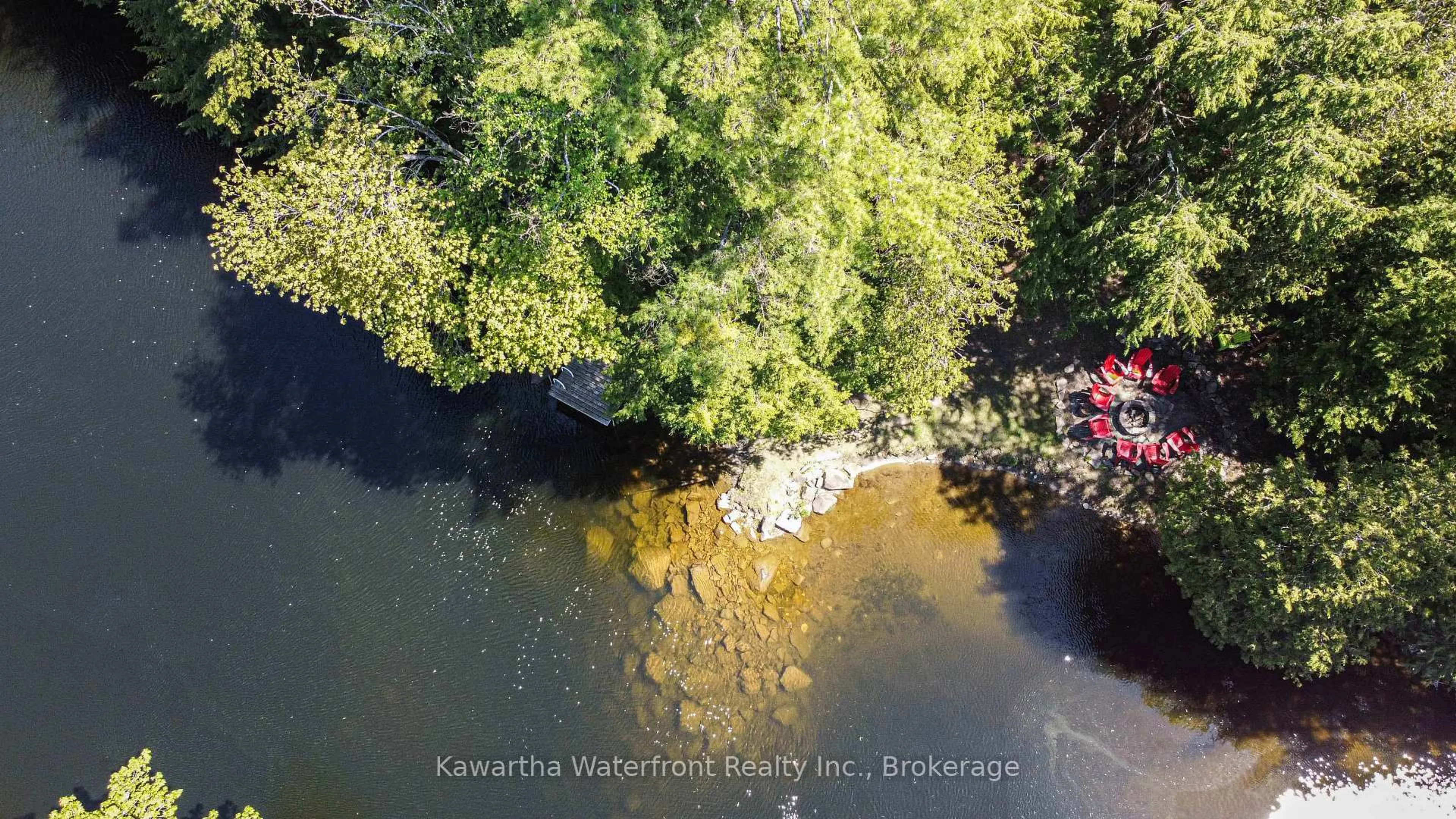 A pic from outside/outdoor area/front of a property/back of a property/a pic from drone, water/lake/river/ocean view for 85 Nevison Dr, Kawartha Lakes Ontario K0M 2L0