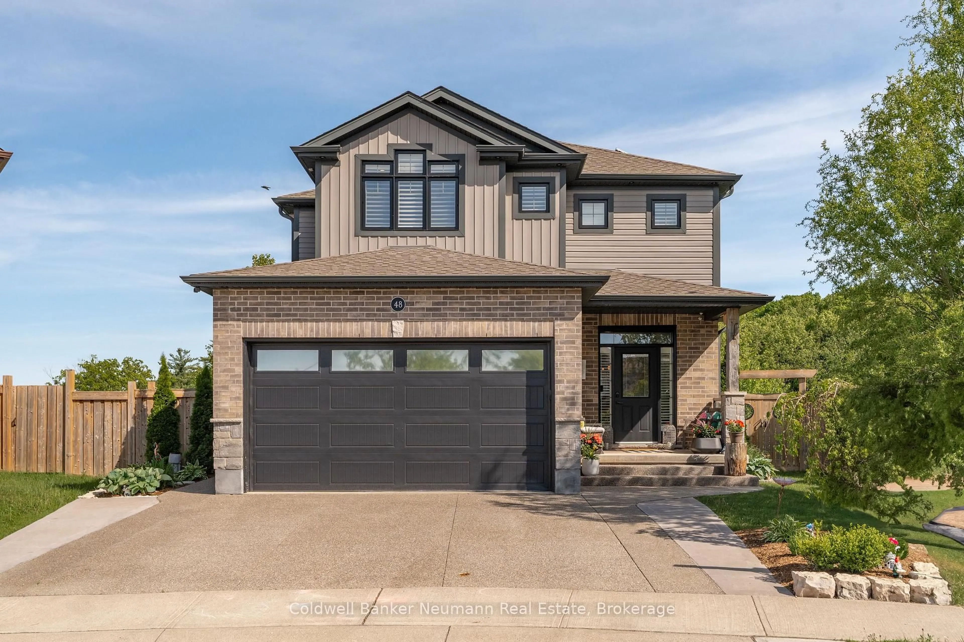 Home with brick exterior material, street for 48 Newcastle Crt, Kitchener Ontario N2R 0G7