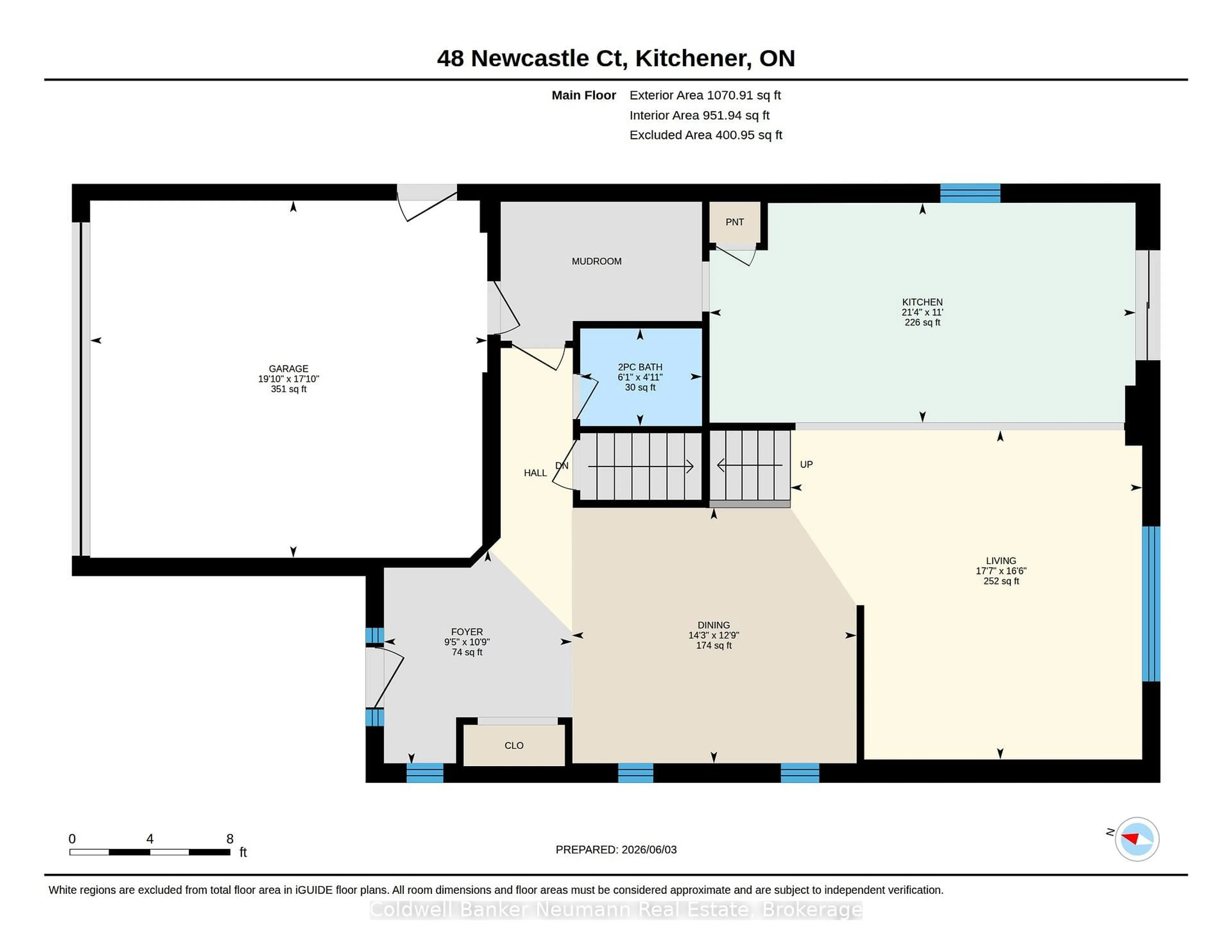Floor plan for 48 Newcastle Crt, Kitchener Ontario N2R 0G7