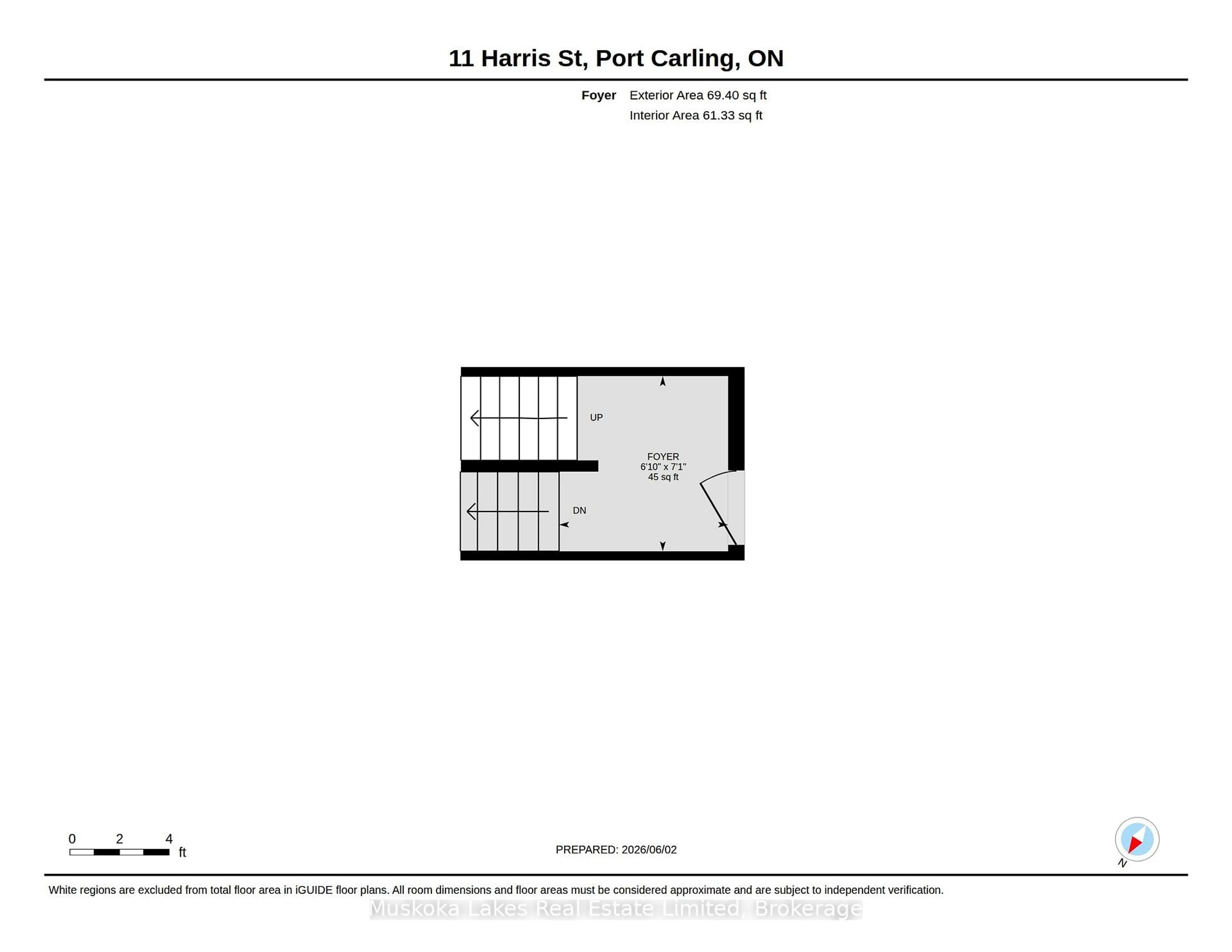 Floor plan for 11 Harris St, Muskoka Lakes Ontario P0B 1J0