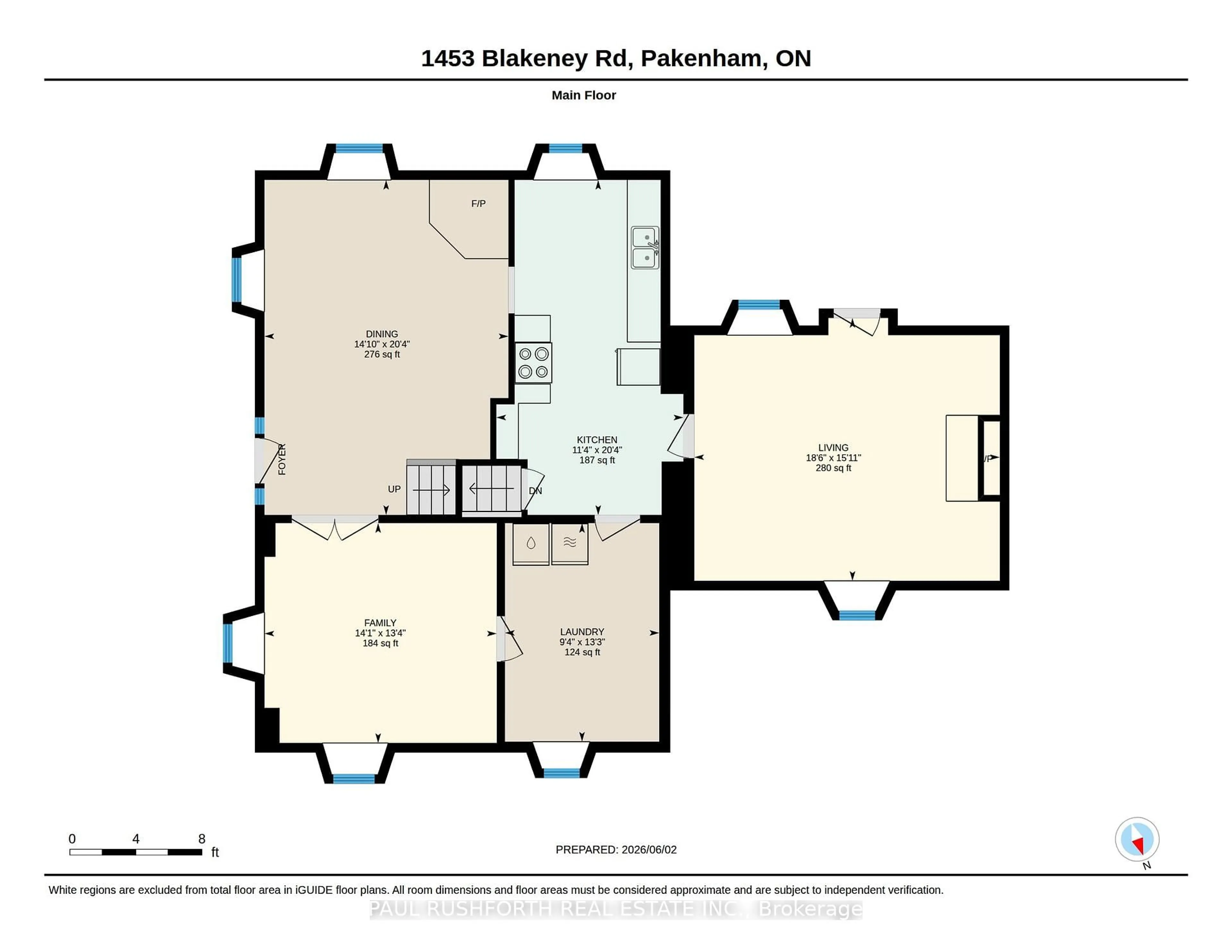 Floor plan for 1453 Blakeney Rd, Pakenham Ontario K0A 2X0